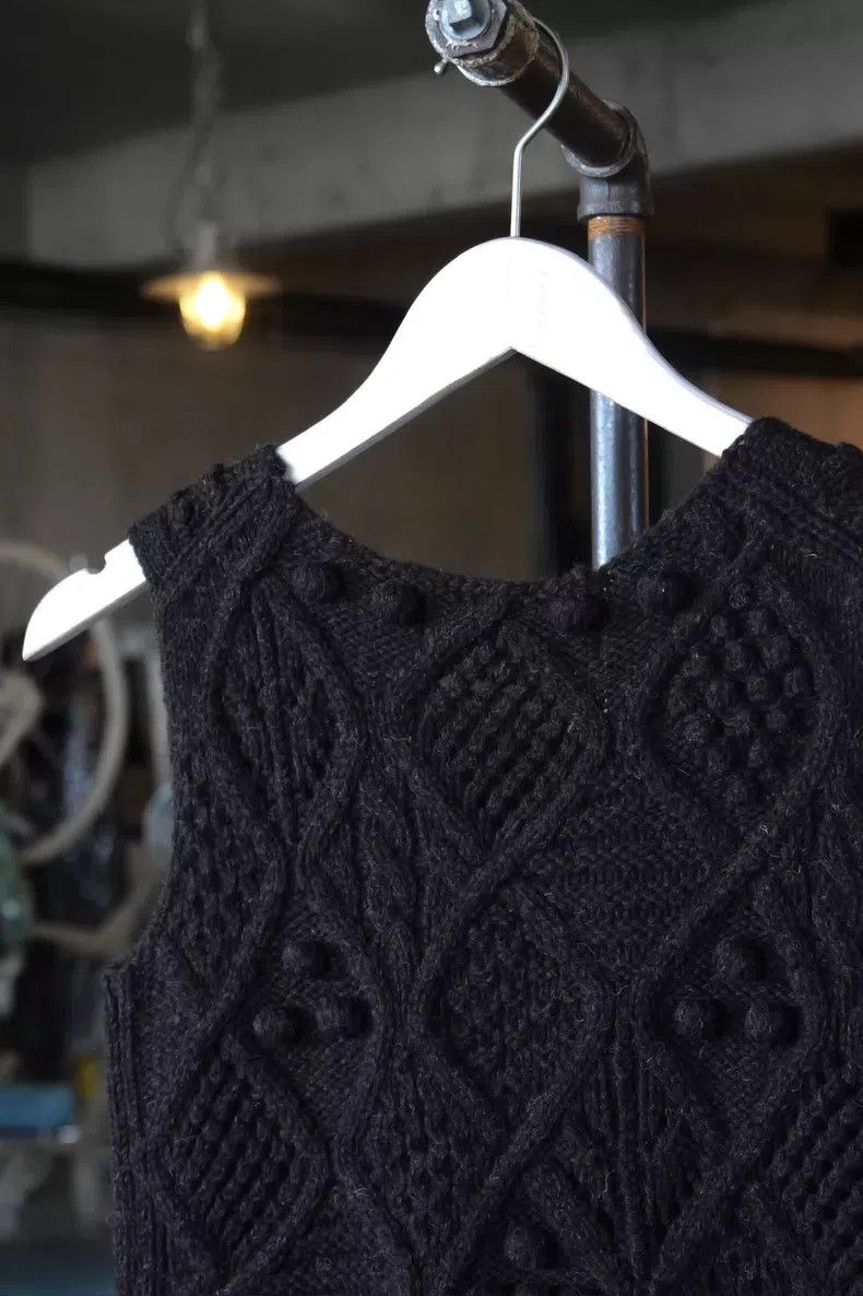 Comme des Garcons Comme des Garcons Chocolate Brown Knit Vest 100% Wool Size S / US 4 / IT 40 - 6 Thumbnail