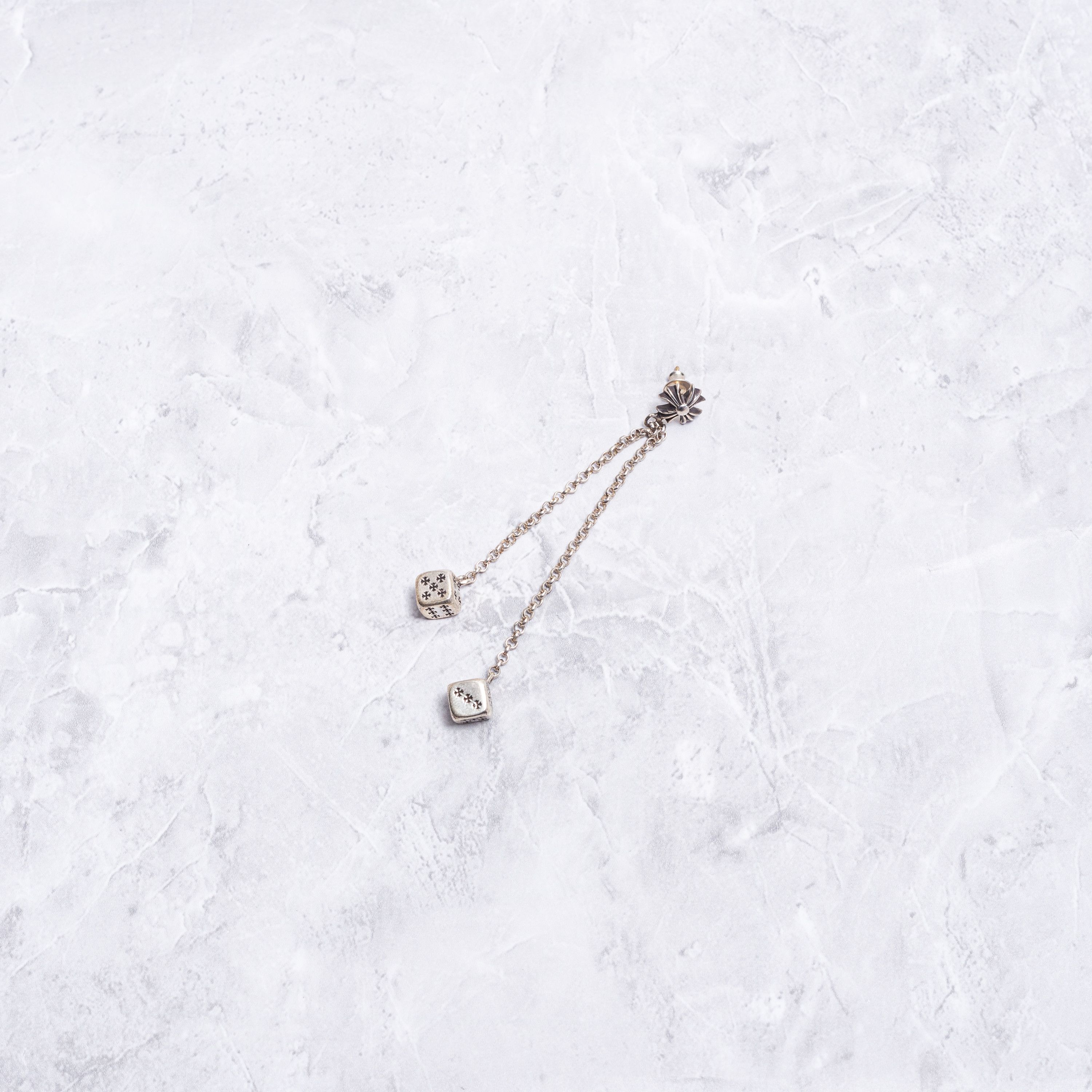 Chrome Hearts CHROME HEARTS CH Plus Post Dice Left Side Earring Size ONE SIZE - 2 Thumbnail