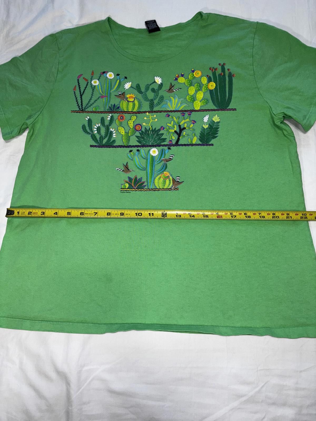 Designer Vintage Cactus Graphic T-Shirt Size L / US 10 / IT 46 - 6 Thumbnail