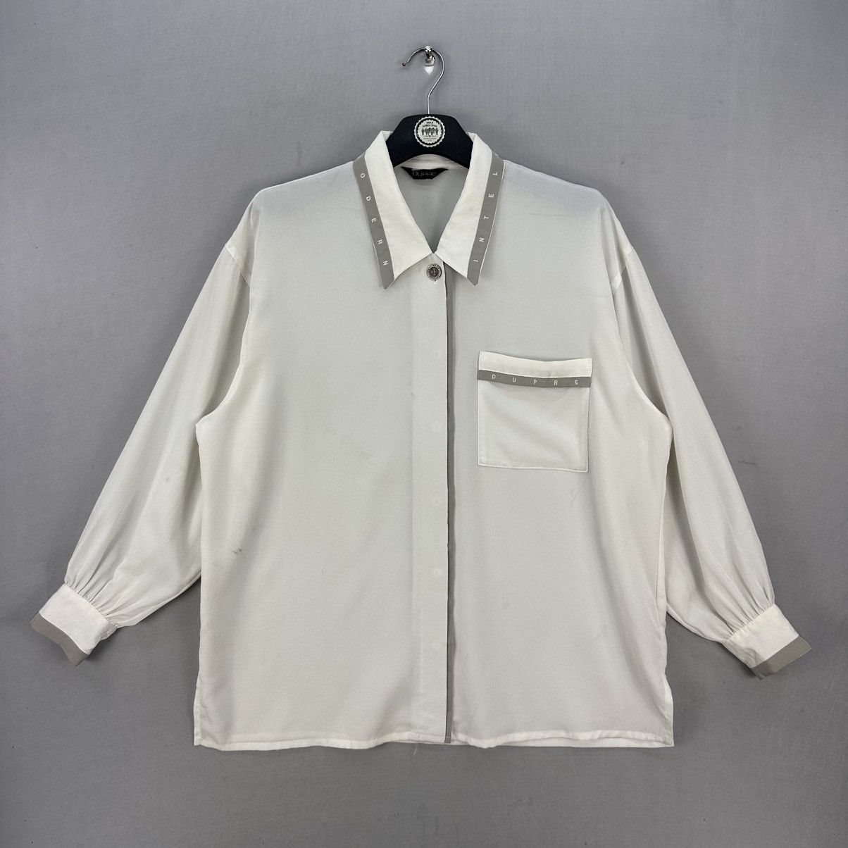 Japanese Brand Vintage 90's Flannel Rayon Shirt by Dupre Japan Size L / US 10 / IT 46 - 1 Thumbnail