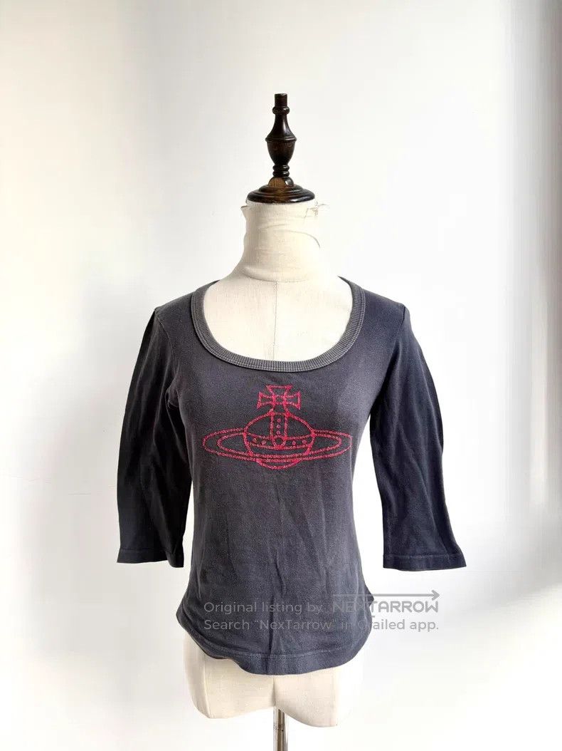 Vivienne Westwood Vivienne Westwood Vintage gray and red Saturn seven-quarte Size M / US 6-8 / IT 42-44 - 1 Thumbnail
