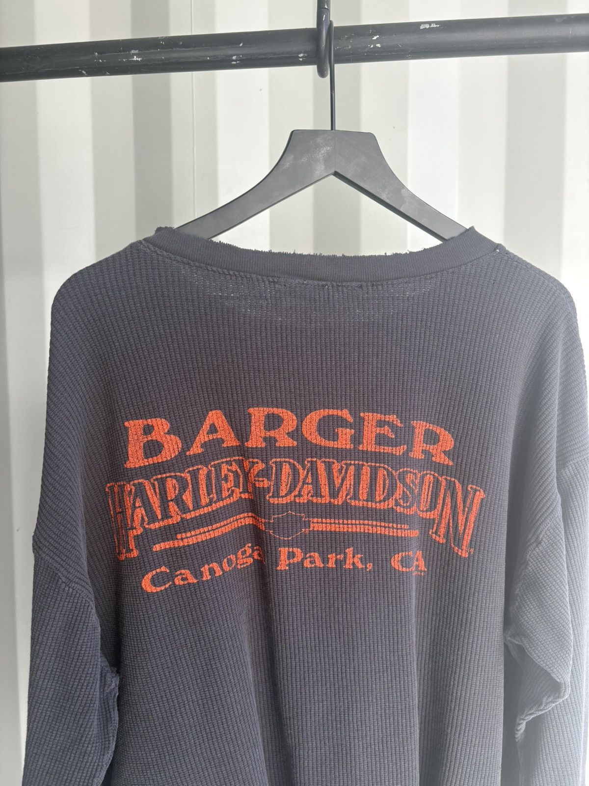 Harley Davidson Harley Davidson Thermal Thrashed Faded Distressed Erd grunge Size US XL / EU 56 / 4 - 5 Thumbnail