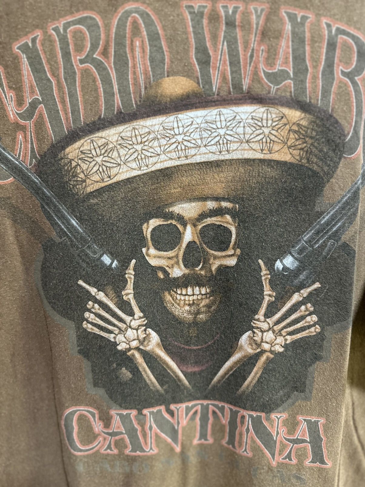 Gildan Thrashed Vintage Cabo Wabo Cantina Faded Tee Size US XXL / EU 58 / 5 - 2 Thumbnail