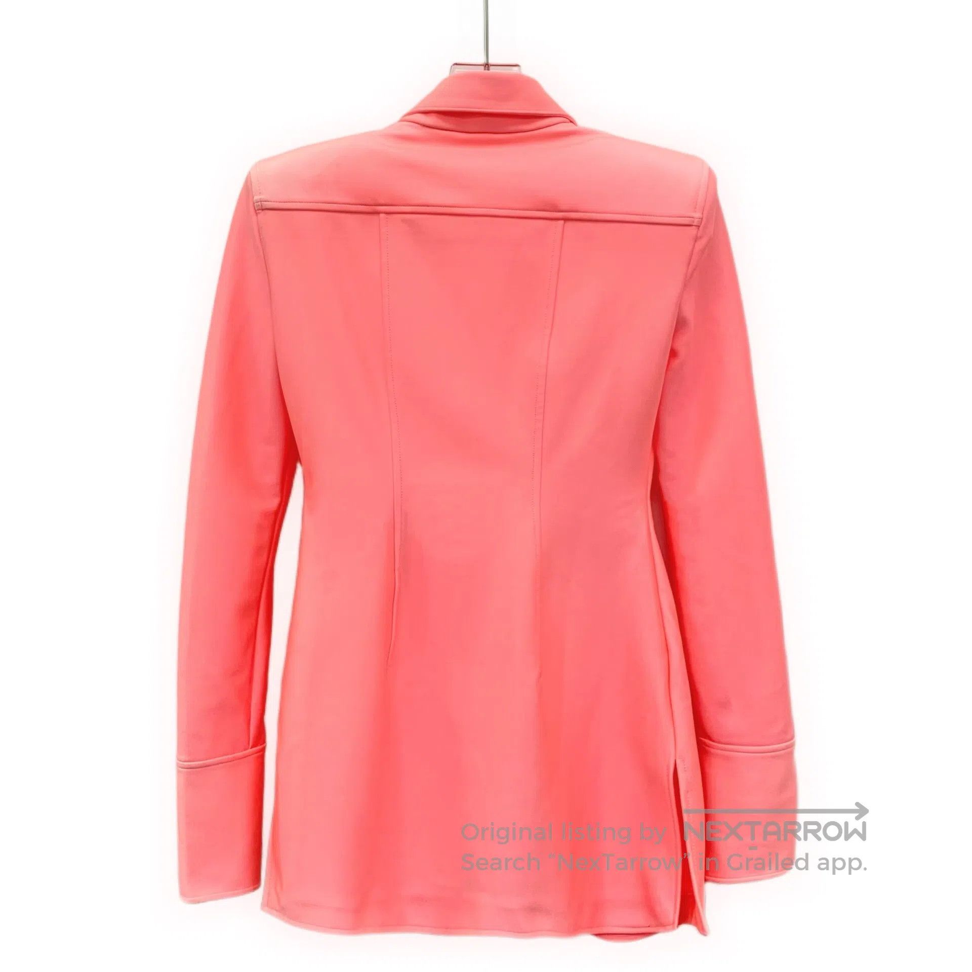 Alexander Wang Alexander Wang Fluorescent Pink Collar Single Breasted Lon Size US XS / EU 42 / 0 - 2 Thumbnail