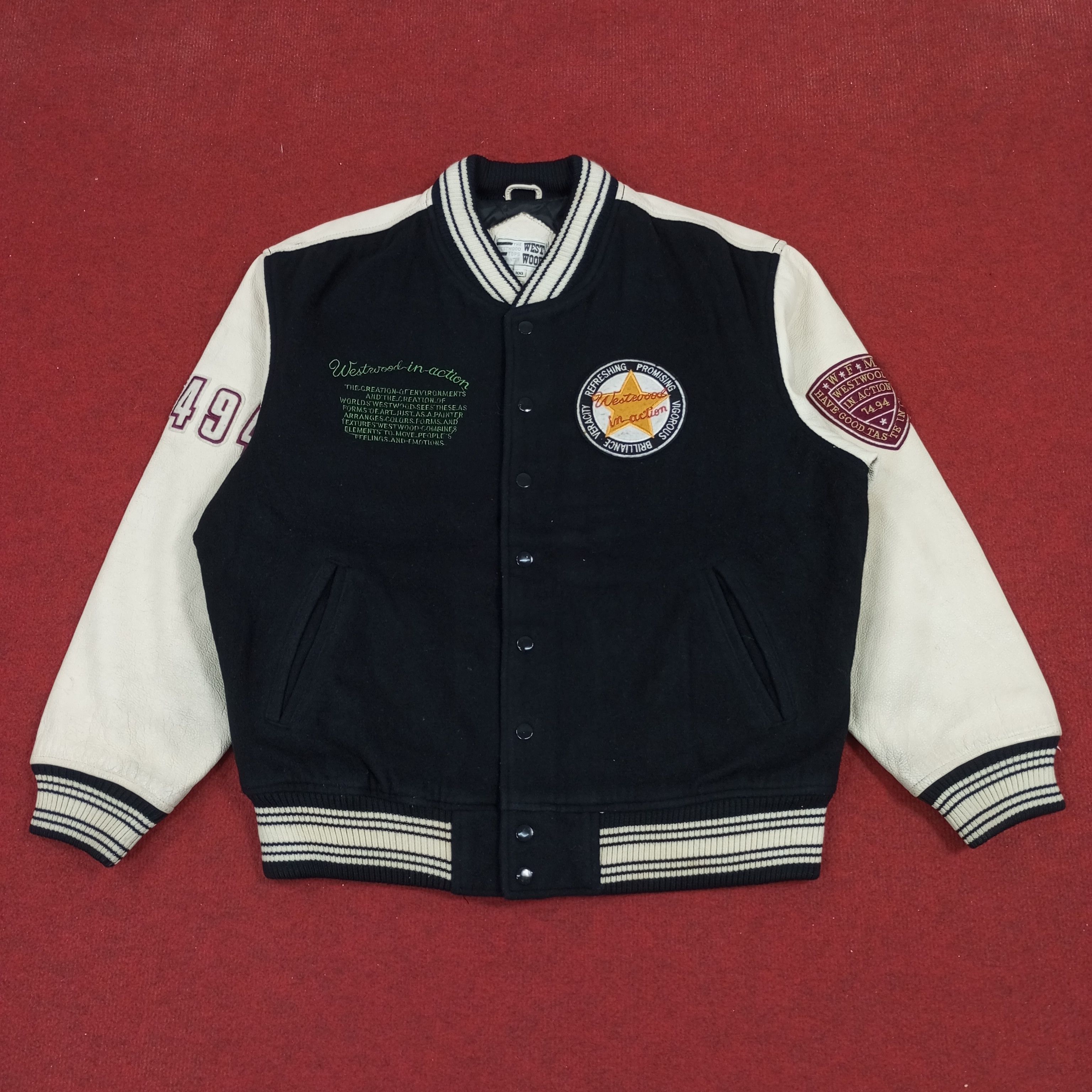 Vintage Westwood World Collection Clothes Varsity Jacket Size US XL / EU 56 / 4 - 3 Thumbnail