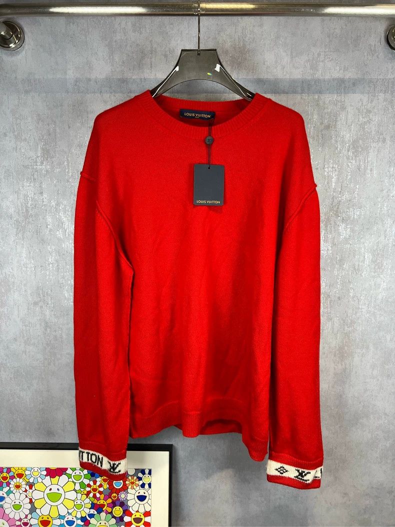 Louis Vuitton LOUIS VUITTON LV Logo Cashmere Sweater Size US XXL / EU 58 / 5 - 1 Thumbnail