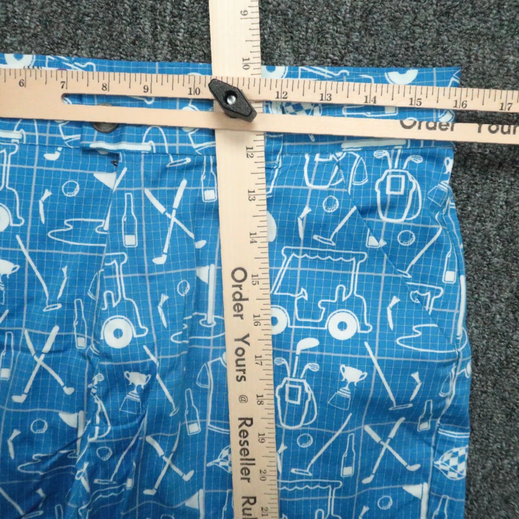 Vintage Royal & Awesome Shorts Mens 32 Blue Chino Stretch Regular Belt Loops Flat Front Pockets 9in Inseam Casual Size US 32 / EU 48 - 6 Thumbnail