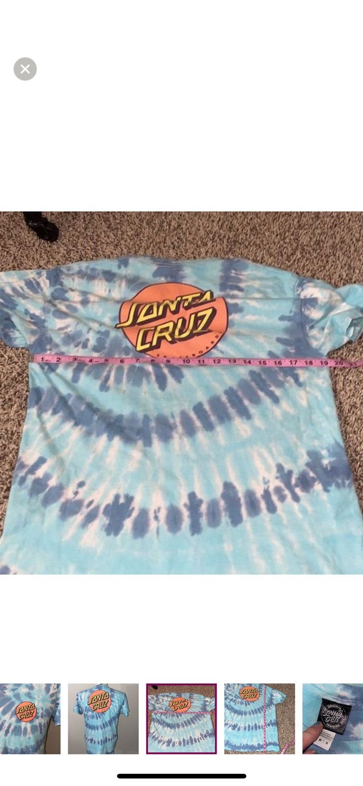 Santa Cruz Skateboards Santa Cruz skateboards medium tie dye T shirt Size US M / EU 48-50 / 2 - 2 Thumbnail