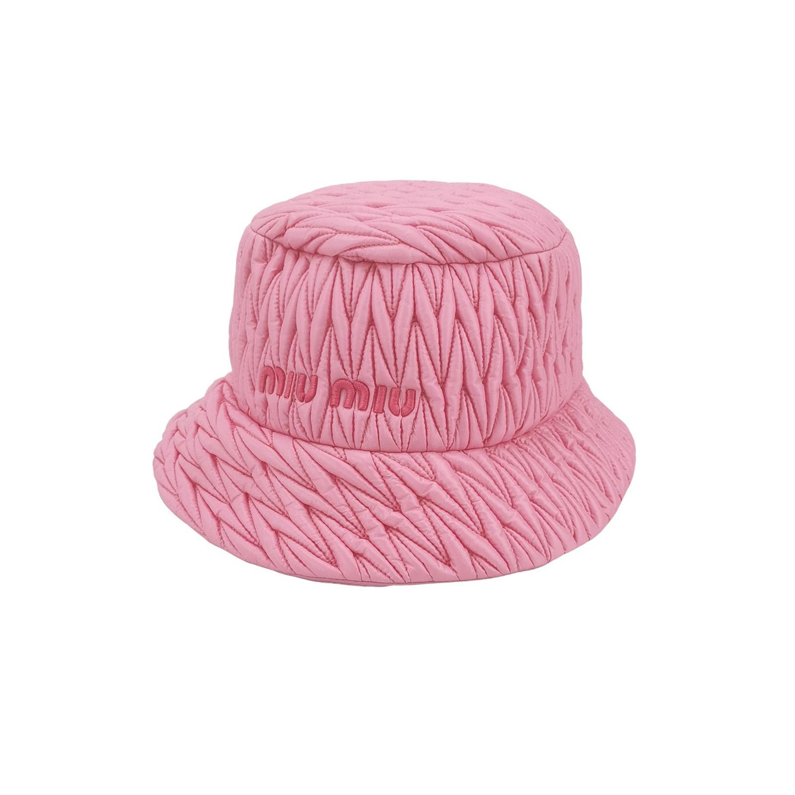 Miu Miu Miu Miu Matelassé Bucket Hat Size S Size ONE SIZE - 1 Thumbnail