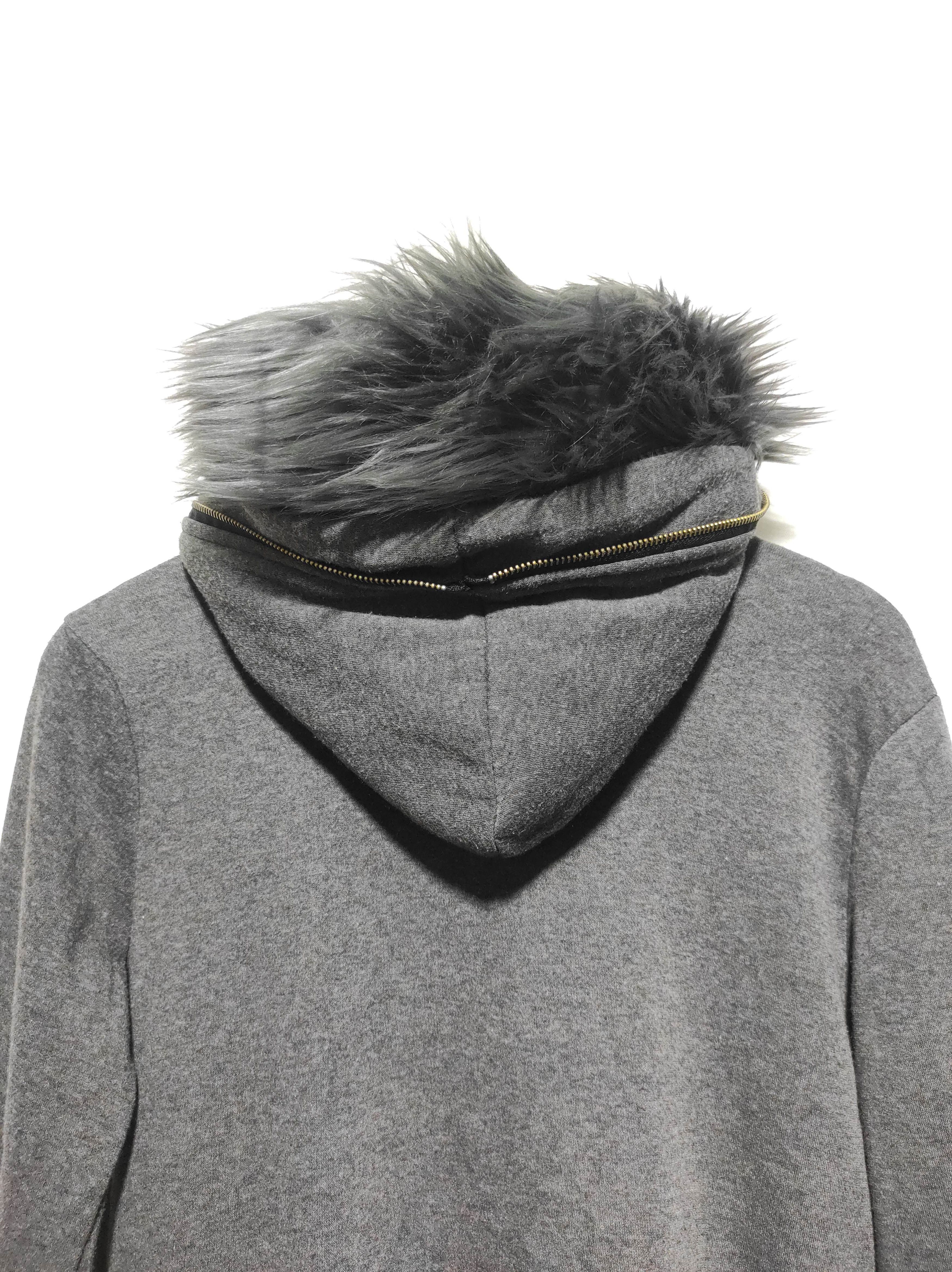 Hysteric Glamour Double Layer Grey Fur Hoodie if6was9 LGB style Size US S / EU 44-46 / 1 - 15 Thumbnail