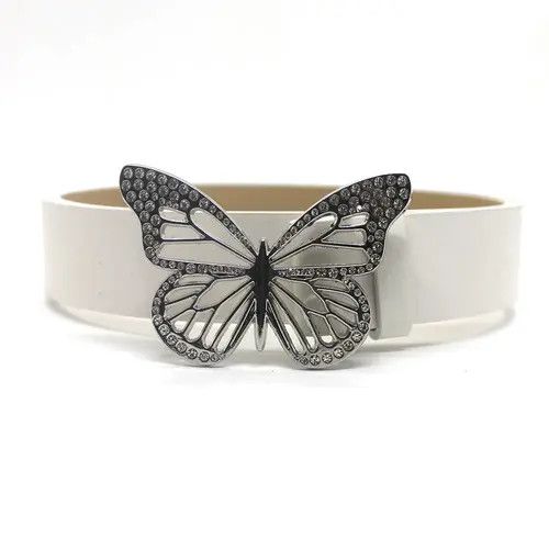 Vintage Diamond Butterfly Streetwear Belt Size ONE SIZE - 2 Thumbnail