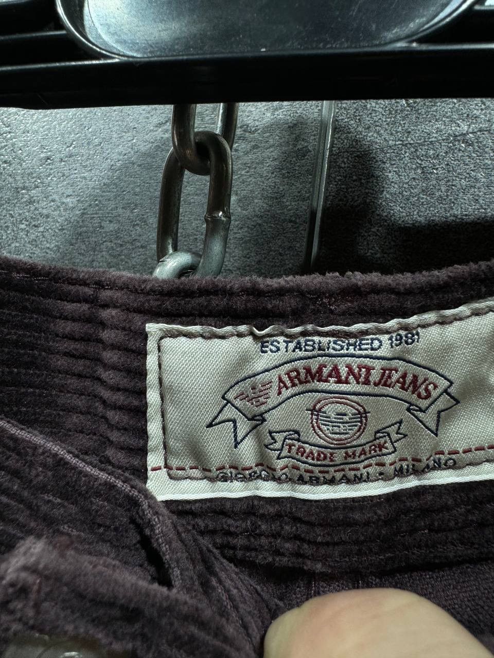 Armani Armani Jeans Velvet Denim Luxury Pants Jean Corduroy Size US 34 / EU 50 - 6 Thumbnail