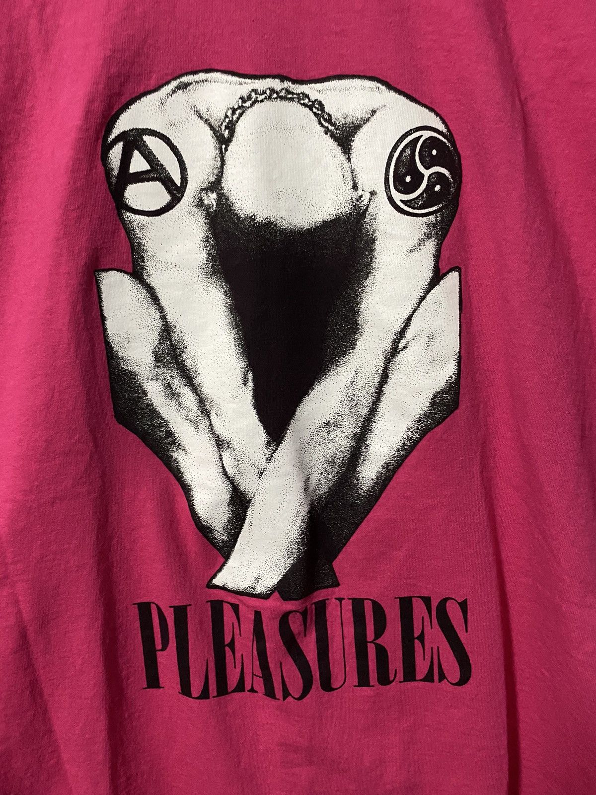 Pleasures Pleasures Sad Man Tee Pink Size US XL / EU 56 / 4 - 2 Thumbnail