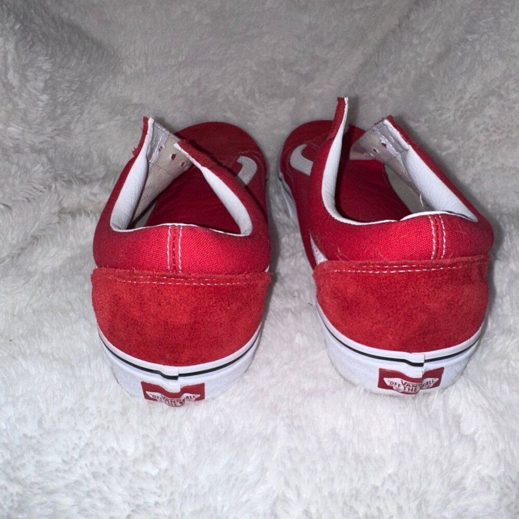 Vans Mens Old Skool Shoe Racing Red Size 11.5 Size US 11.5 / EU 44-45 - 4 Thumbnail