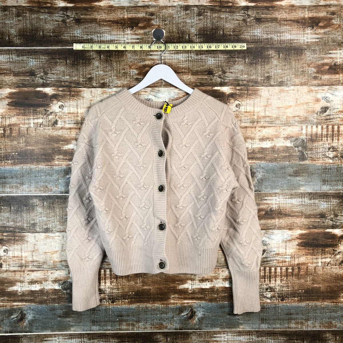 Vintage Japanese Brand Brown Cardigan Knitwear #A2182 Size S / US 4 / IT 40 - 1 Thumbnail