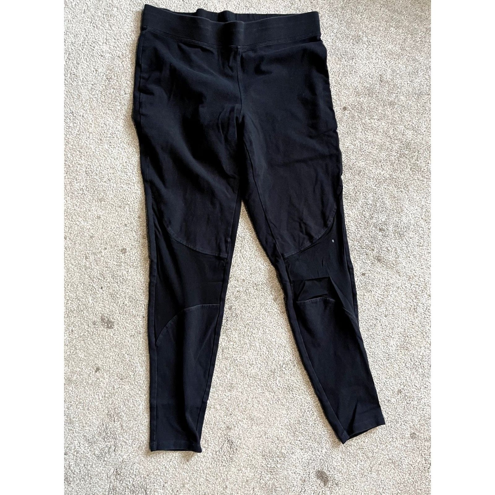 Express Express Leggings Women Size S Black Stretch Ankle Workout Pants Subtle Studded Rise High Size 28" / US 6 / IT 42 - 2 Thumbnail