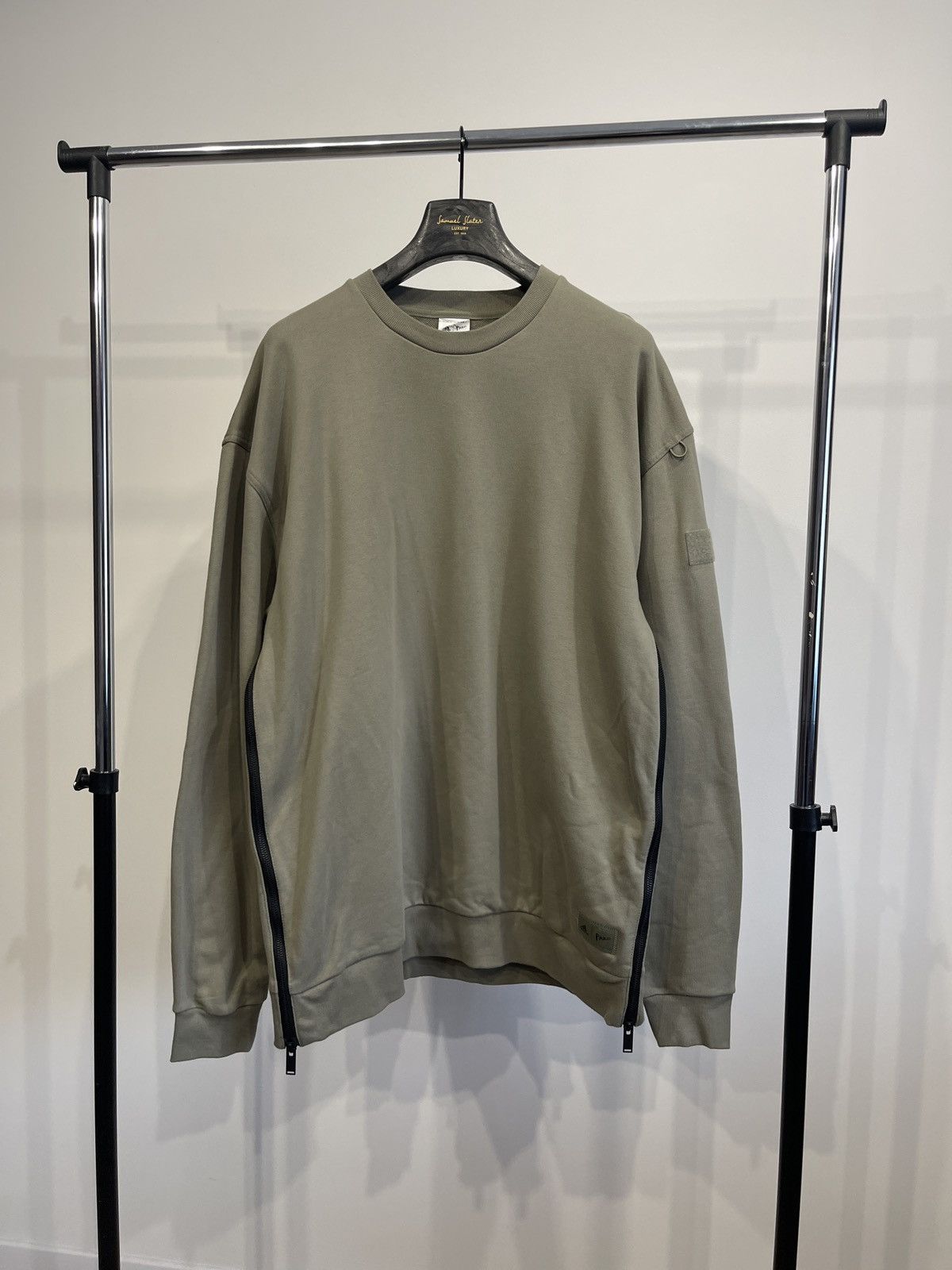 Adidas Men's adidas sweatshirt Loose Pullover Gray Brown oversize Size US L / EU 52-54 / 3 - 1 Thumbnail