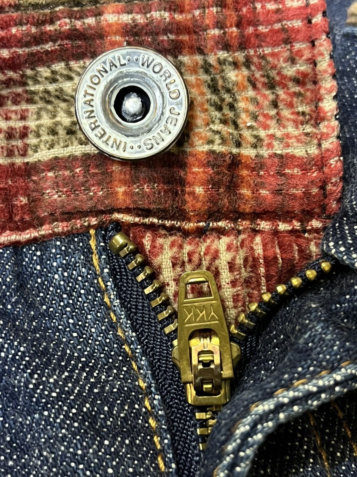 Japanese Brand SICK🔥JAPANESE BRAND CONCAVE ATTEMPT DOUBLE WAIST JEANS Size US 32 / EU 48 - 17 Thumbnail