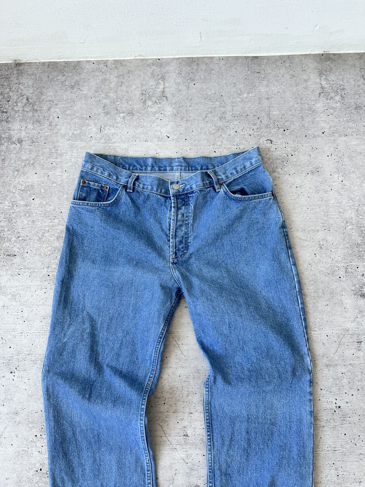 Levi's Vintage 90s Levi’s 501 Jeans Made in USA W35 L32 Blue Denim Size US 35 - 3 Thumbnail