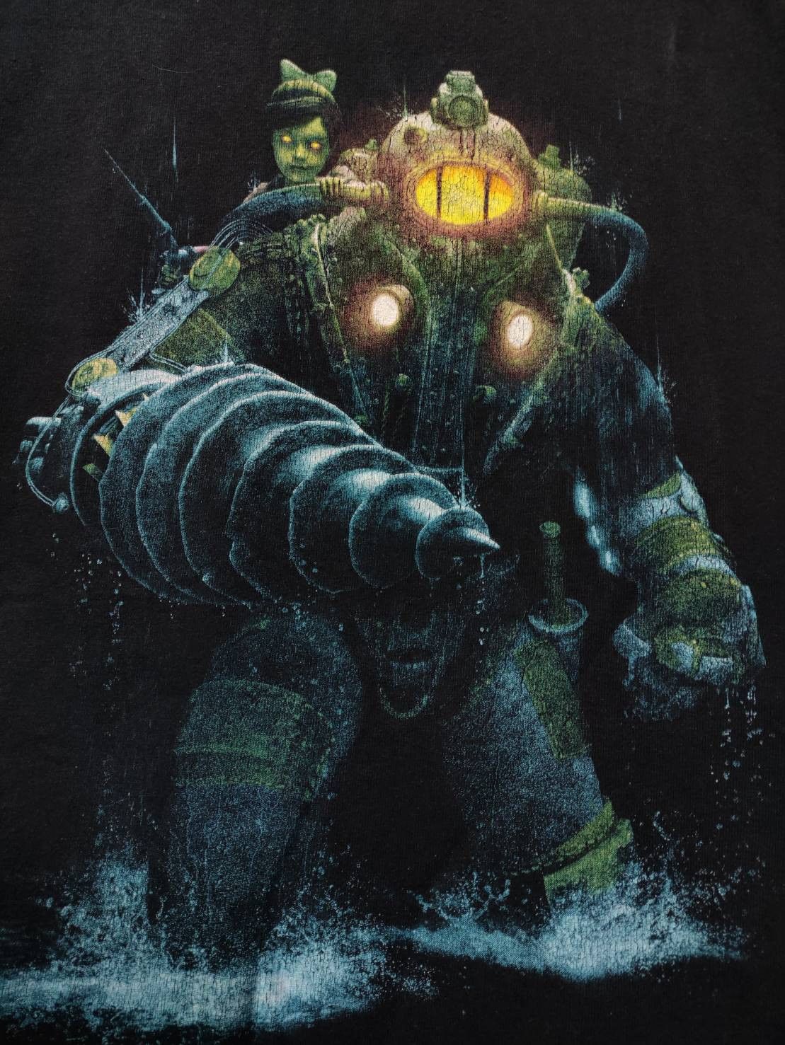 Playstation Vtg 00's Bioshock 2 " Subject Delta " Big Daddy Game Promo Size US S / EU 44-46 / 1 - 4 Thumbnail