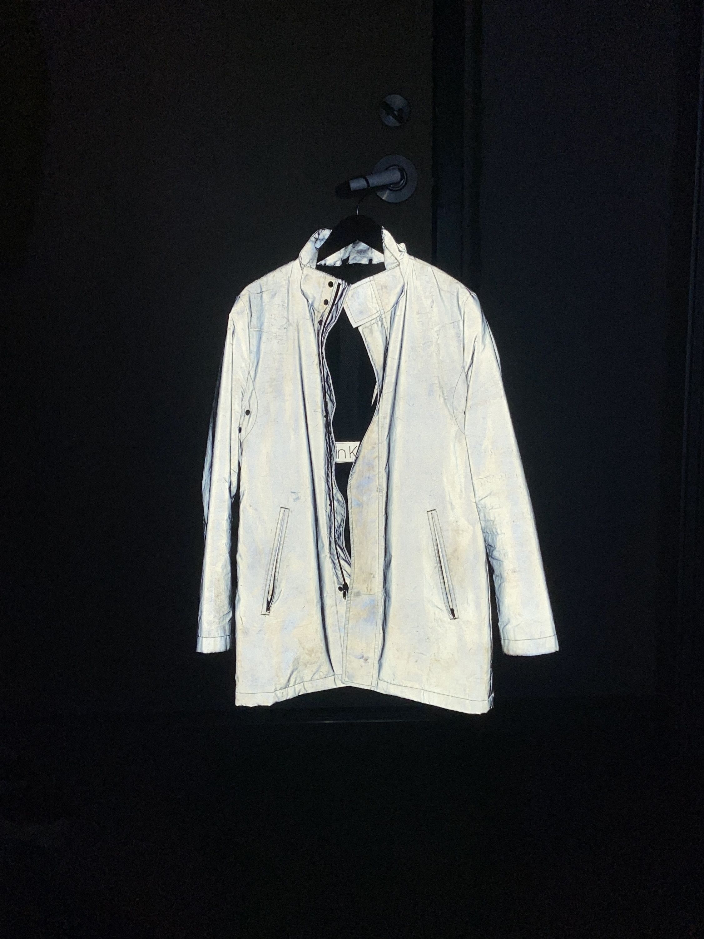 Calvin Klein Calvin Klein Retroreflective Silver Rain Coat Size US S / EU 44-46 / 1 - 7 Thumbnail