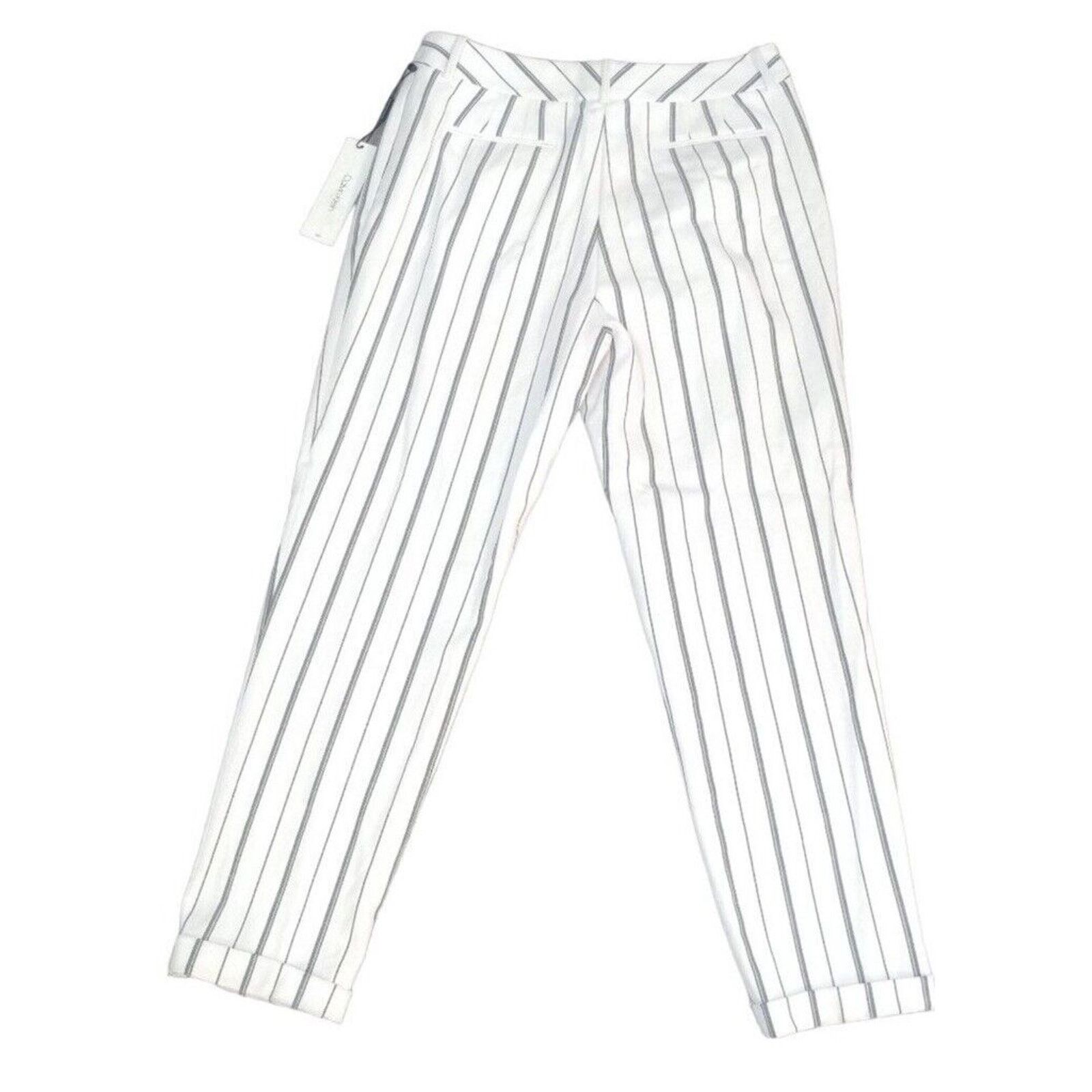 Calvin Klein Calvin Klein Striped Slim Leg Dress Pants Trousers Size 8 Size 30" / US 8 / IT 44 - 5 Thumbnail