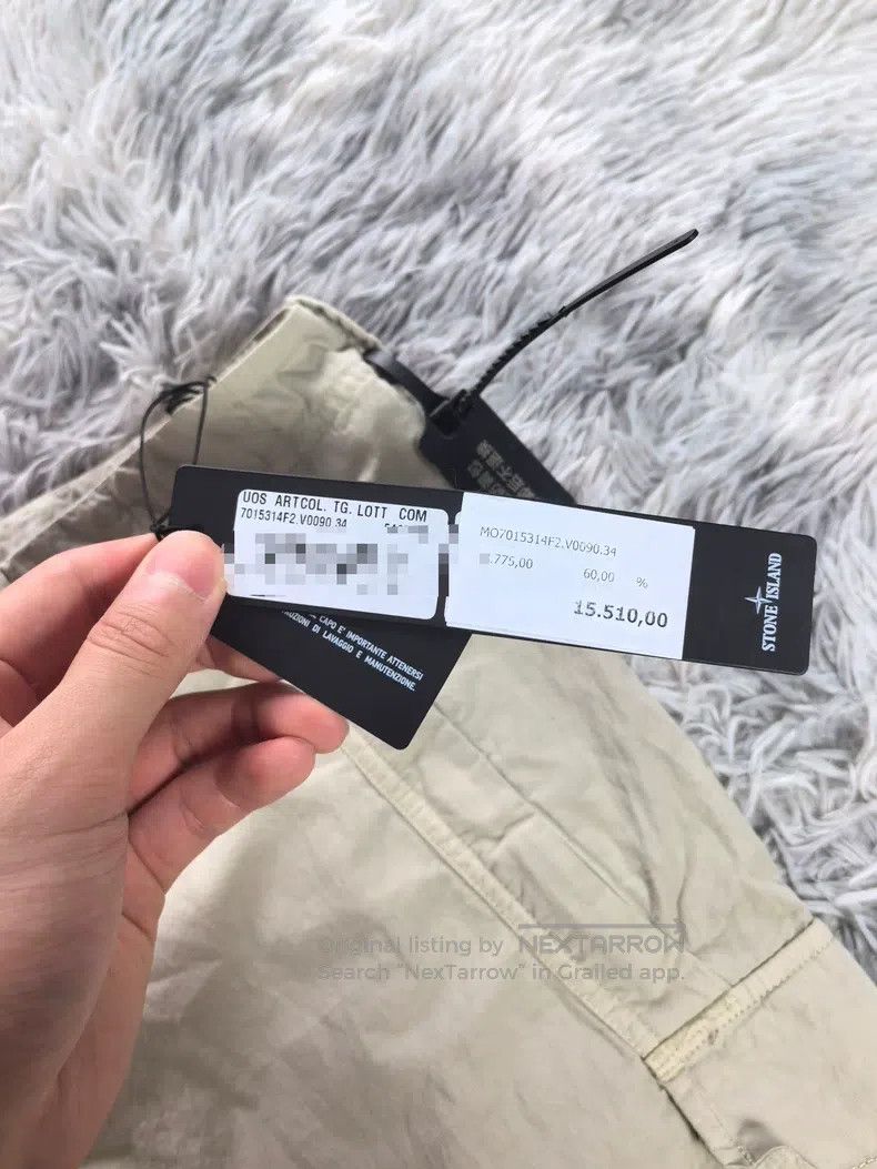 Stone Island Stone Island Phantom Series Beige Double Pocket Trousers Size US 34 / EU 50 - 4 Thumbnail