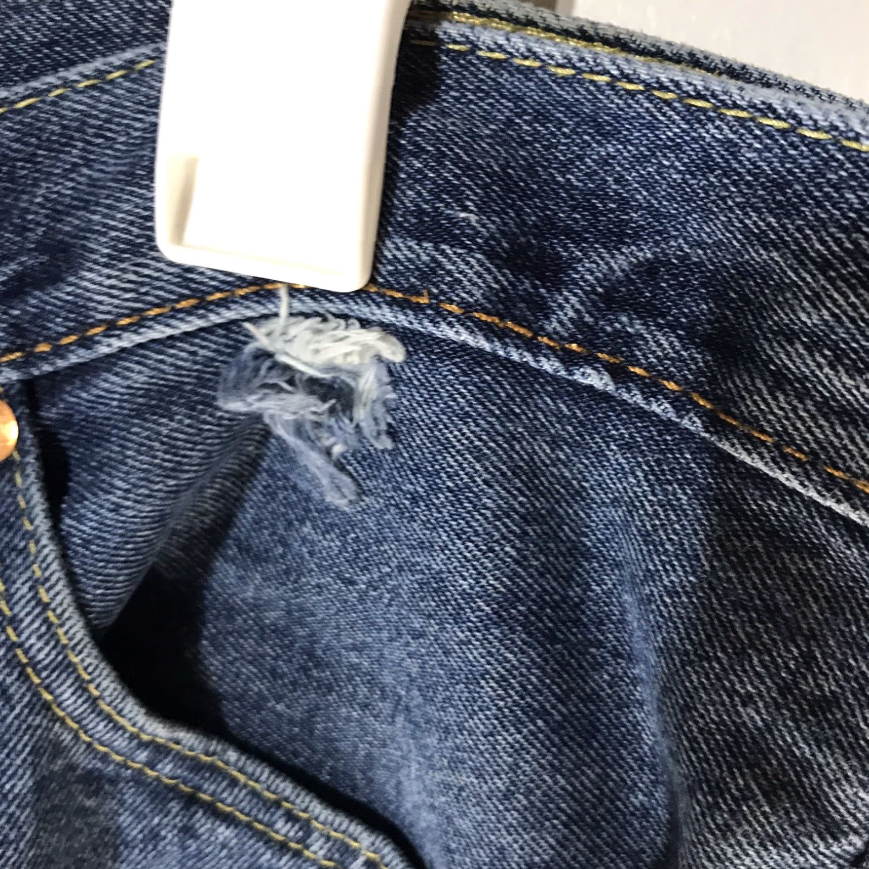 Levi's Levi's 505 Jeans Mens Regular Fit Size 36X30 Blue Medium Wash Straight 5-Pocket USA Size US 36 / EU 52 - 4 Thumbnail