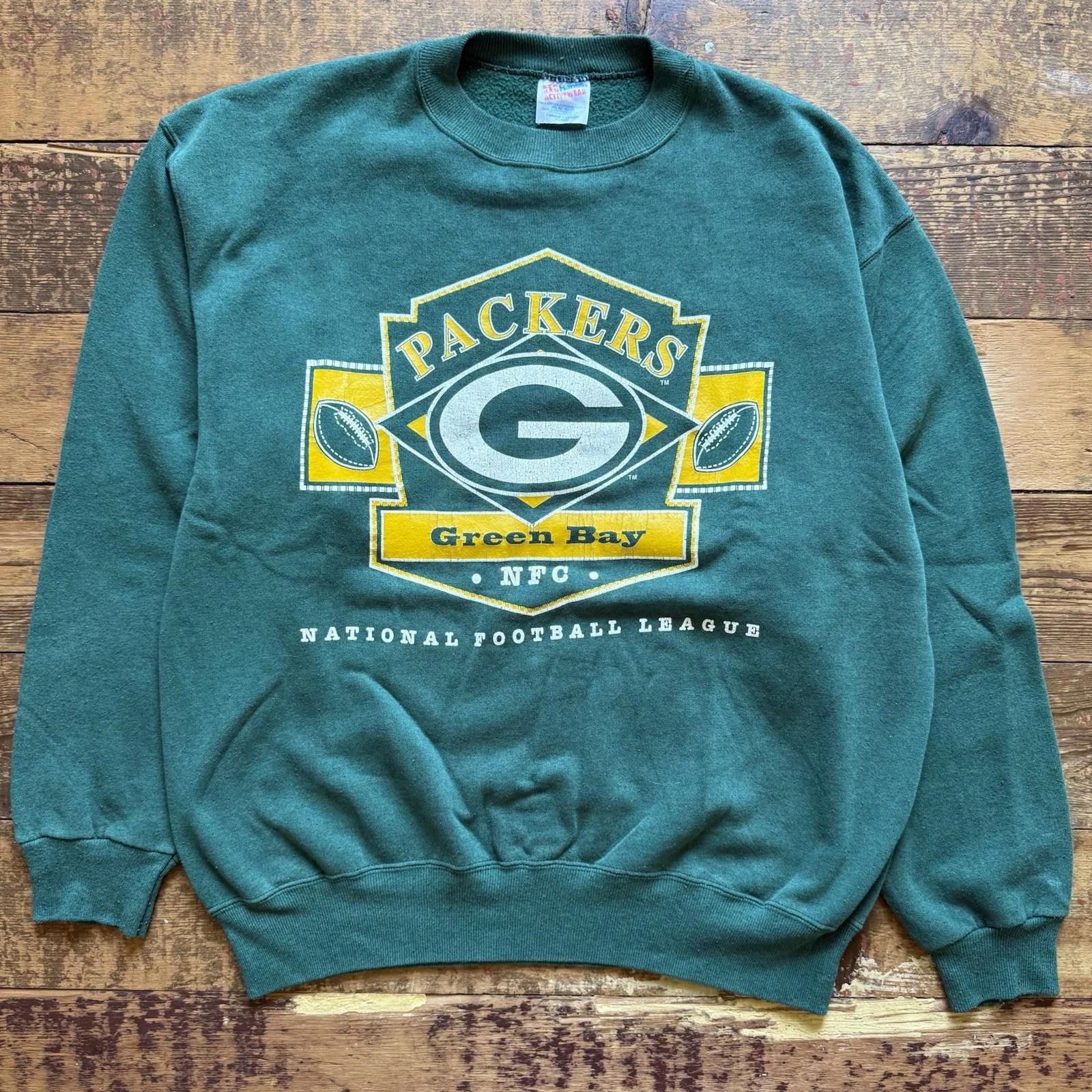 Vintage Vintage Green Bay Packers Sweatshirt Men’s XL Crewneck 90s Size ONE SIZE - 1 Thumbnail