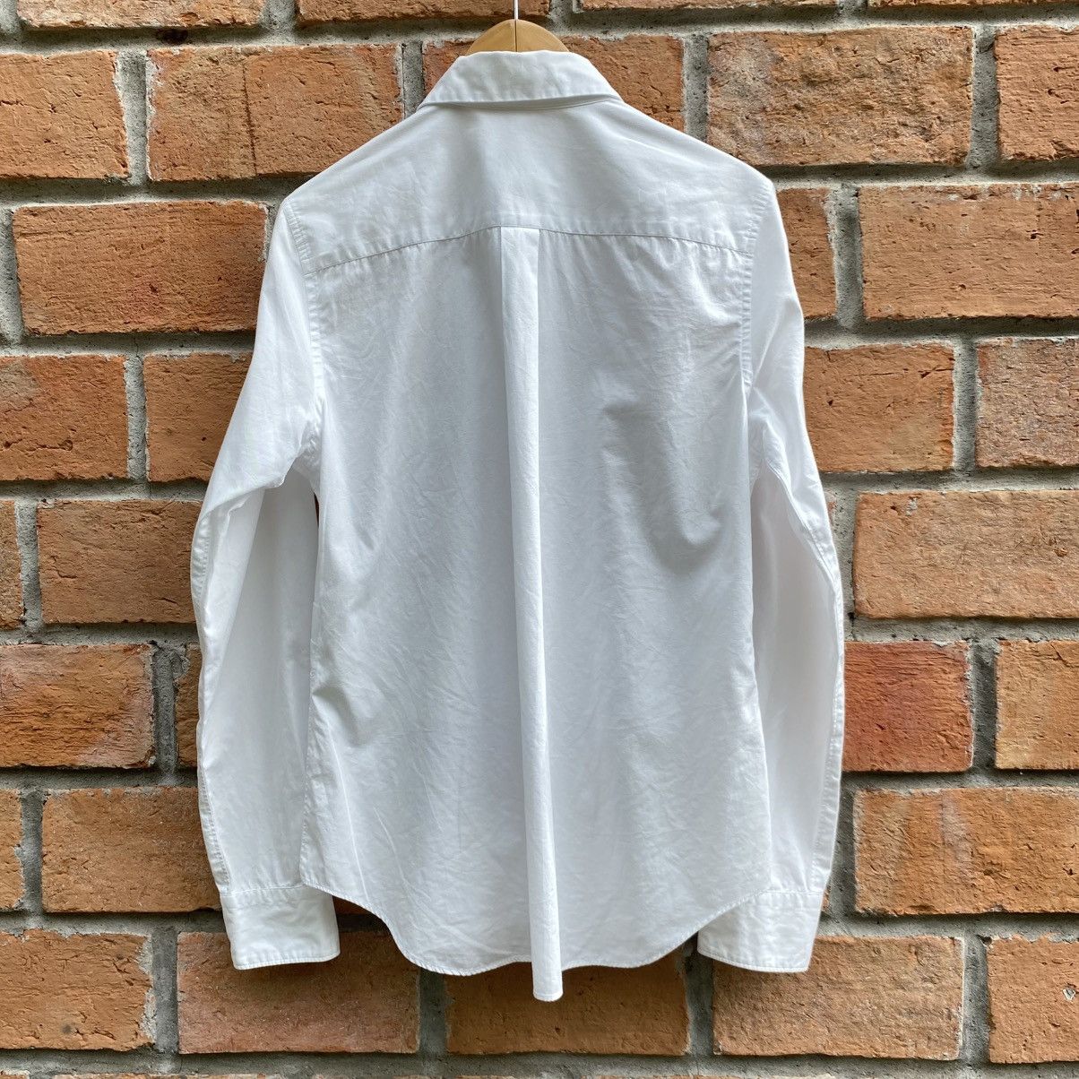 Comme des Garcons Comme des Garcons White Long Sleeve Pleated Shirt Size S / US 4 / IT 40 - 2 Thumbnail