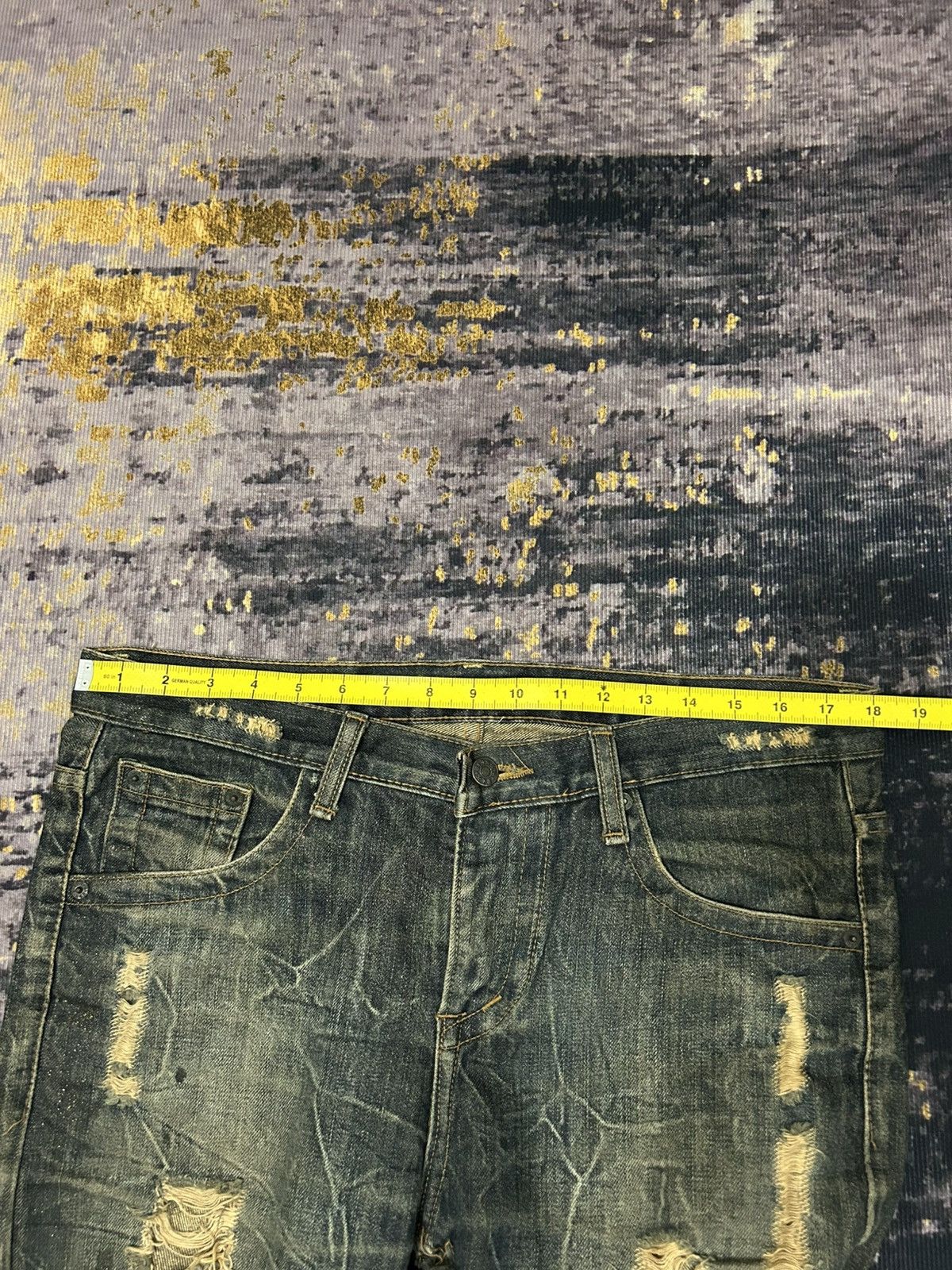 Tornado Mart Kui Mudwash Clawmark Distressed Jeans Size US 36 / EU 52 - 15 Thumbnail