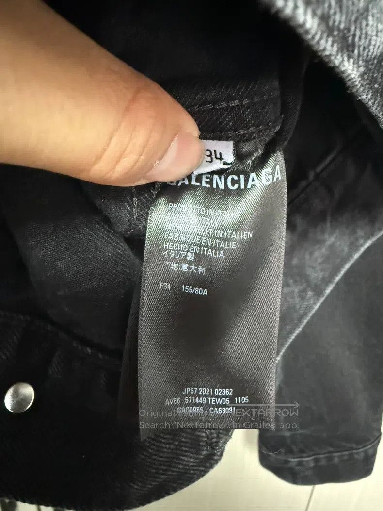 Balenciaga Balenciaga Crystal embellished denim jacket Size XXS / US 00 / IT 34 - 4 Thumbnail