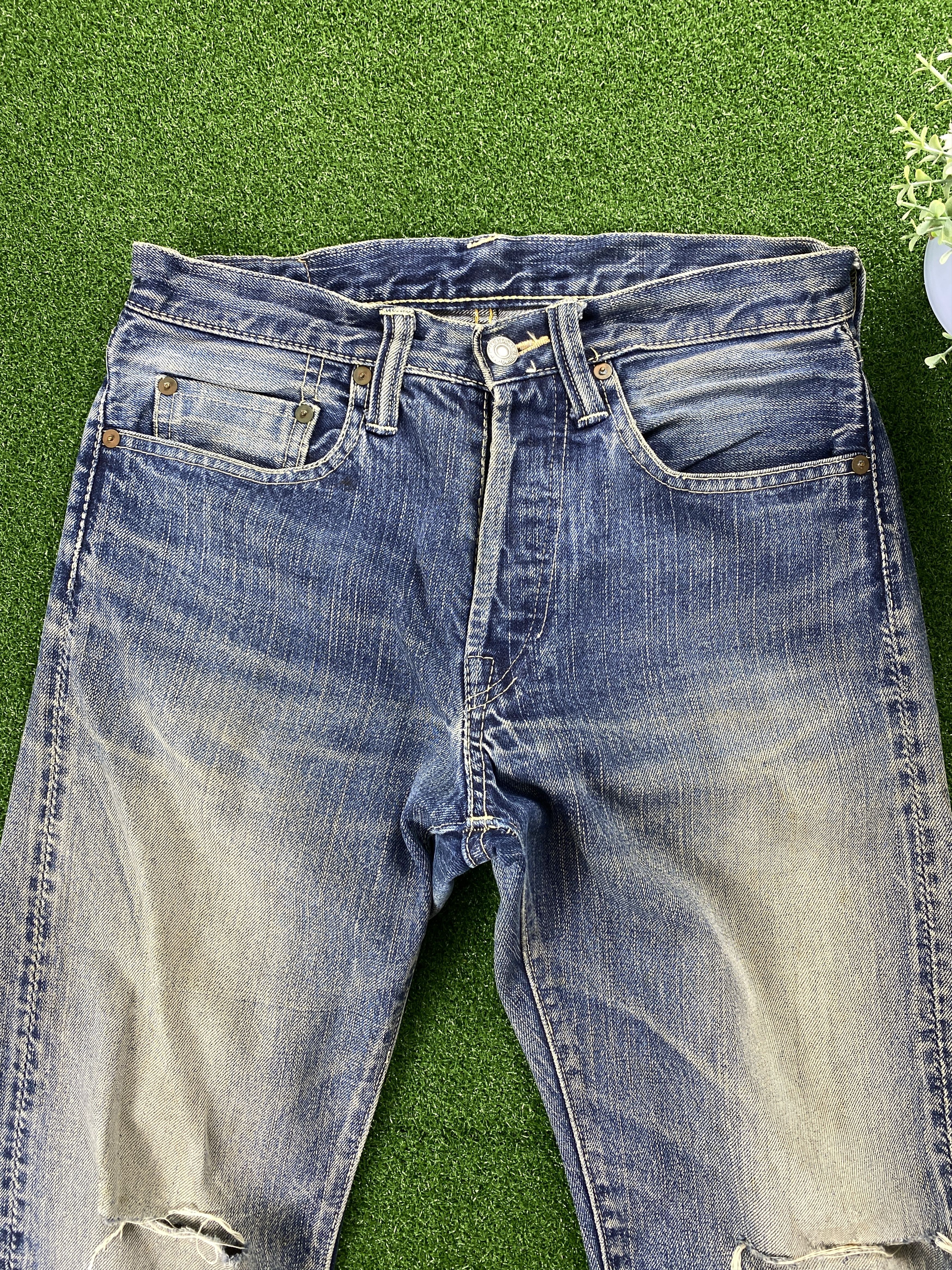 Eternal 💢 Selvedge Vintage Eternal Faded Distressed Jeans CP0082 Size US 29 - 2 Thumbnail
