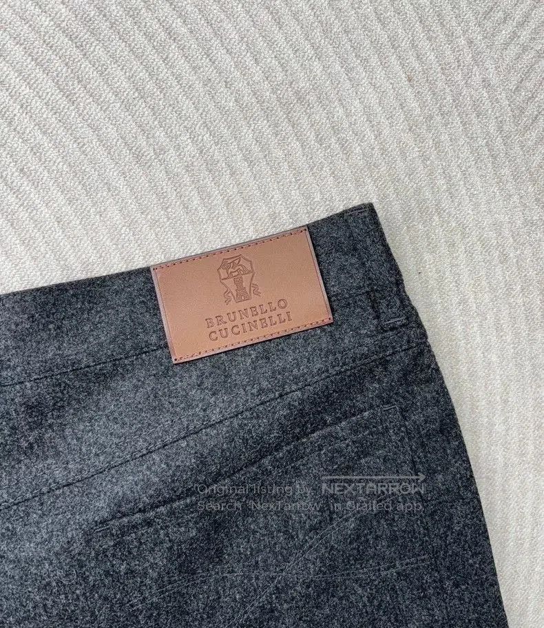 Brunello Cucinelli Brunello Cucinelli Gray Wool Casual Pants. Size US 38 / EU 54 - 9 Thumbnail
