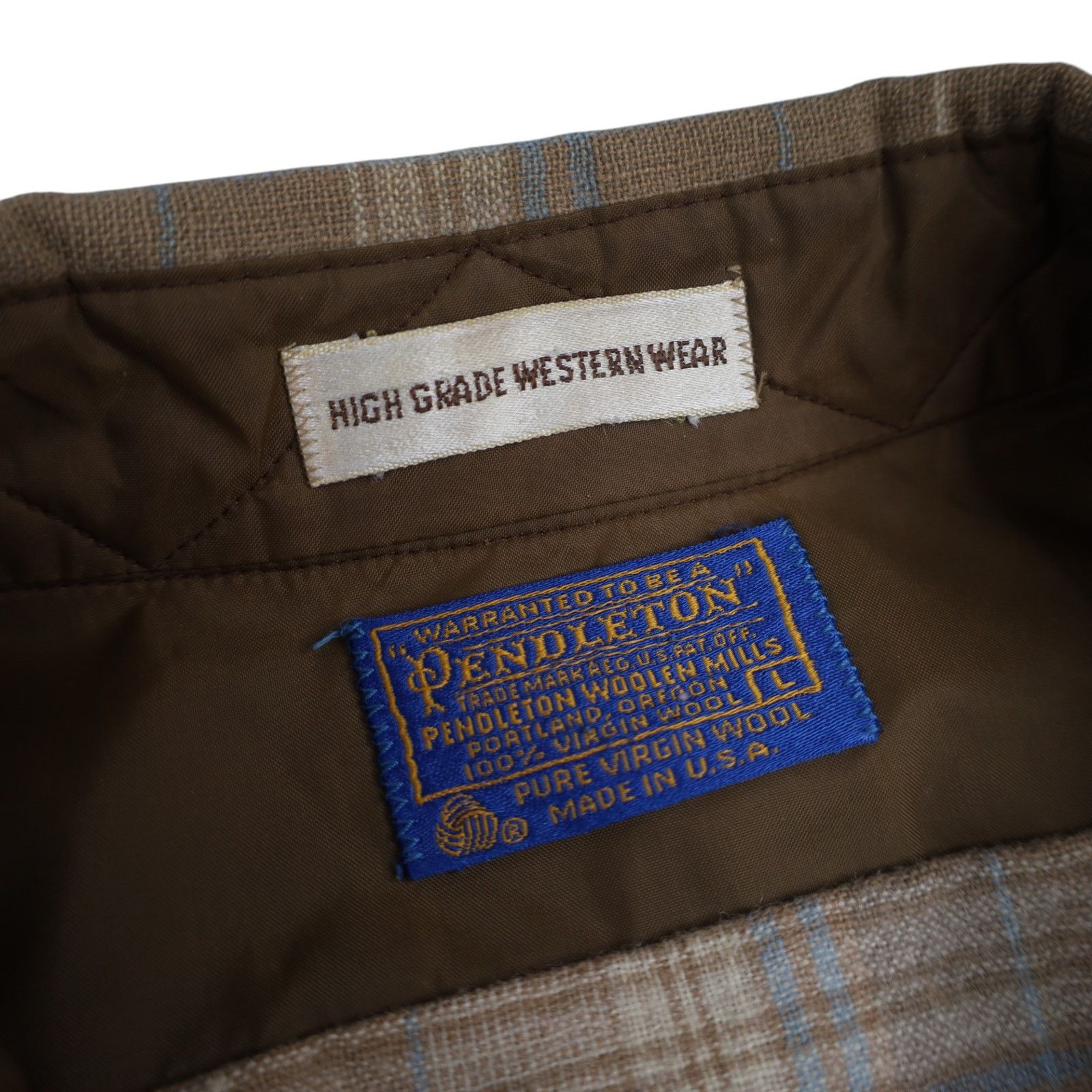 Pendleton × Vintage VTG Pendleton High Grade Westerwear Pearl Snap Flannel Shirt Size US L / EU 52-54 / 3 - 7 Thumbnail