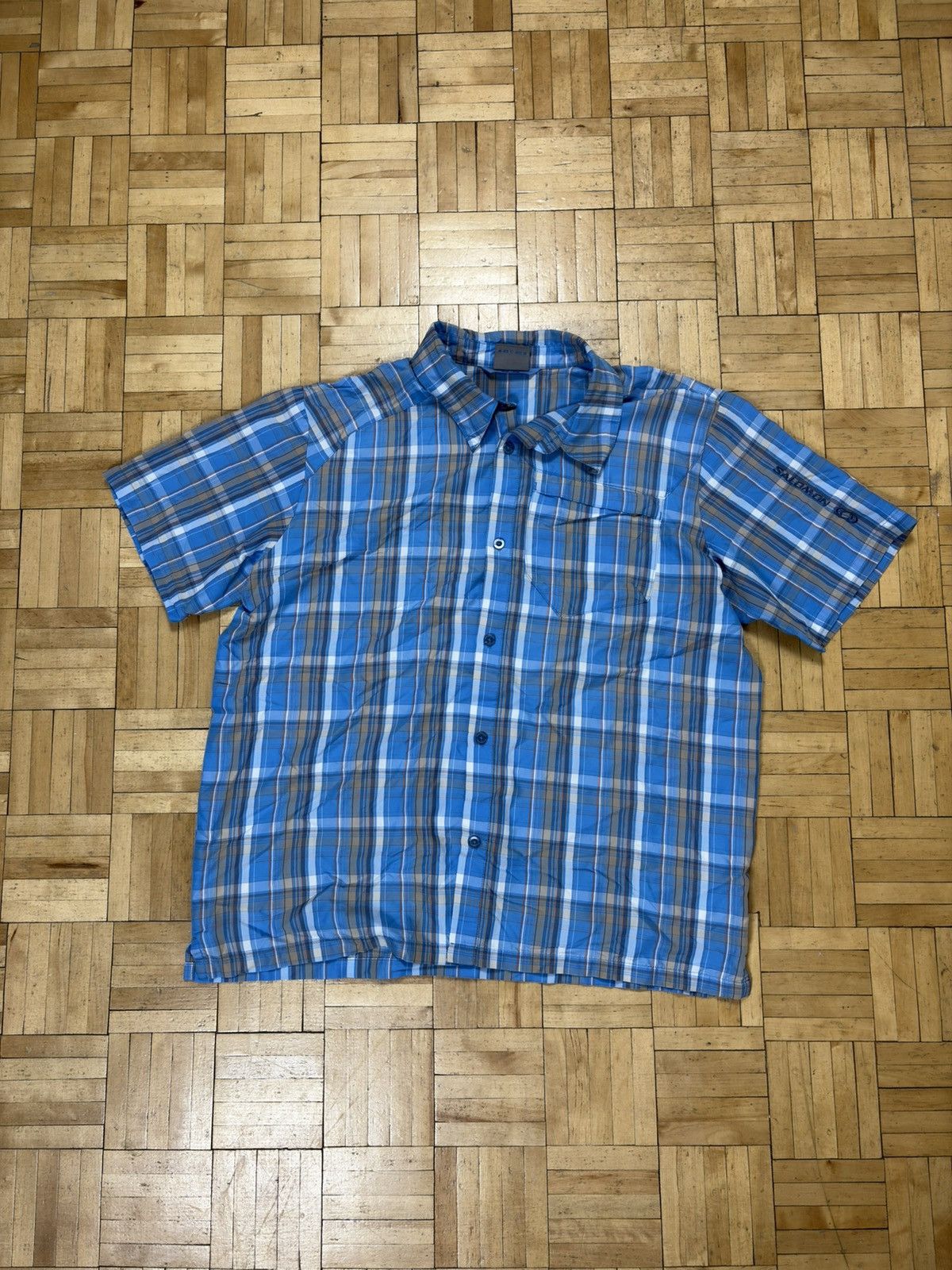 Salomon Salomon Viscose Button Up Checkered Shirt Size US L / EU 52-54 / 3 - 1 Thumbnail