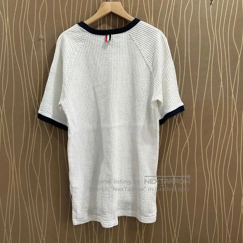 Thom Browne Thom Browne White Cotton Women's T-Shirt . Size S / US 4 / IT 40 - 2 Thumbnail