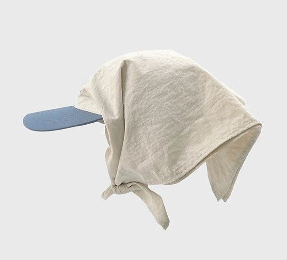 Japanese Brand Embroidered colorblock multi-style handkerchief cap hat Size ONE SIZE - 5 Thumbnail