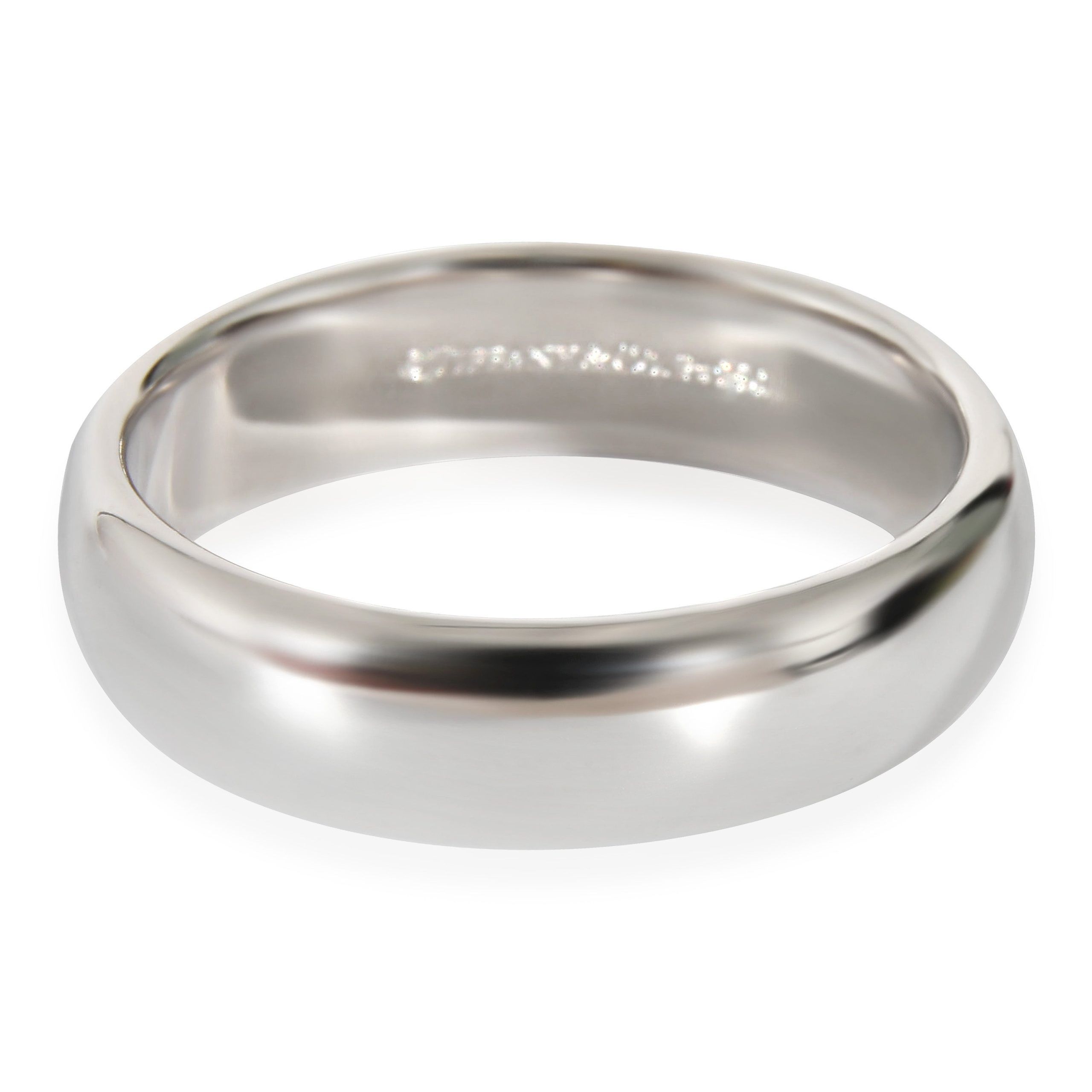 image of Tiffany Co Tiffany & Co. Tiffany Forever Wedding Band Ring In Platinum in Silver, Women's