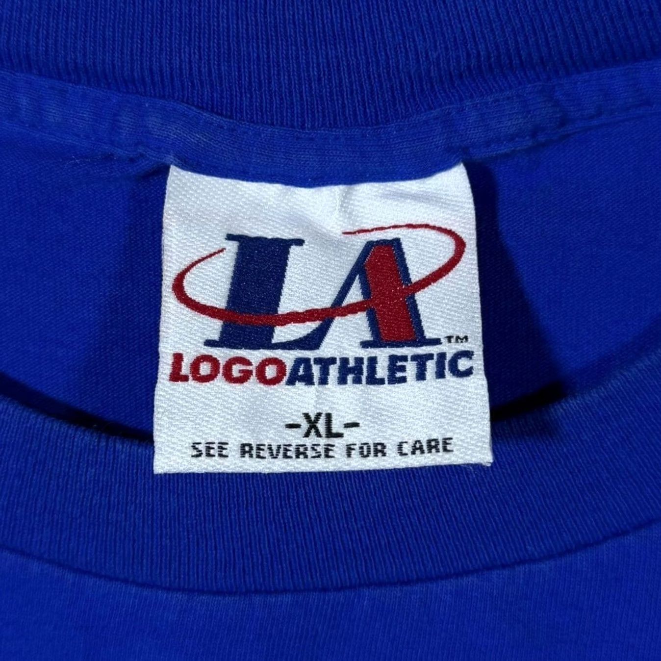 Logo Athletic VINTAGE Logo Athletic NHL St. Louis Blues Ice Hockey T-Shirt XL Blue Cotton Embroidered Single Stitch Mens Size US XL / EU 56 / 4 - 3 Thumbnail