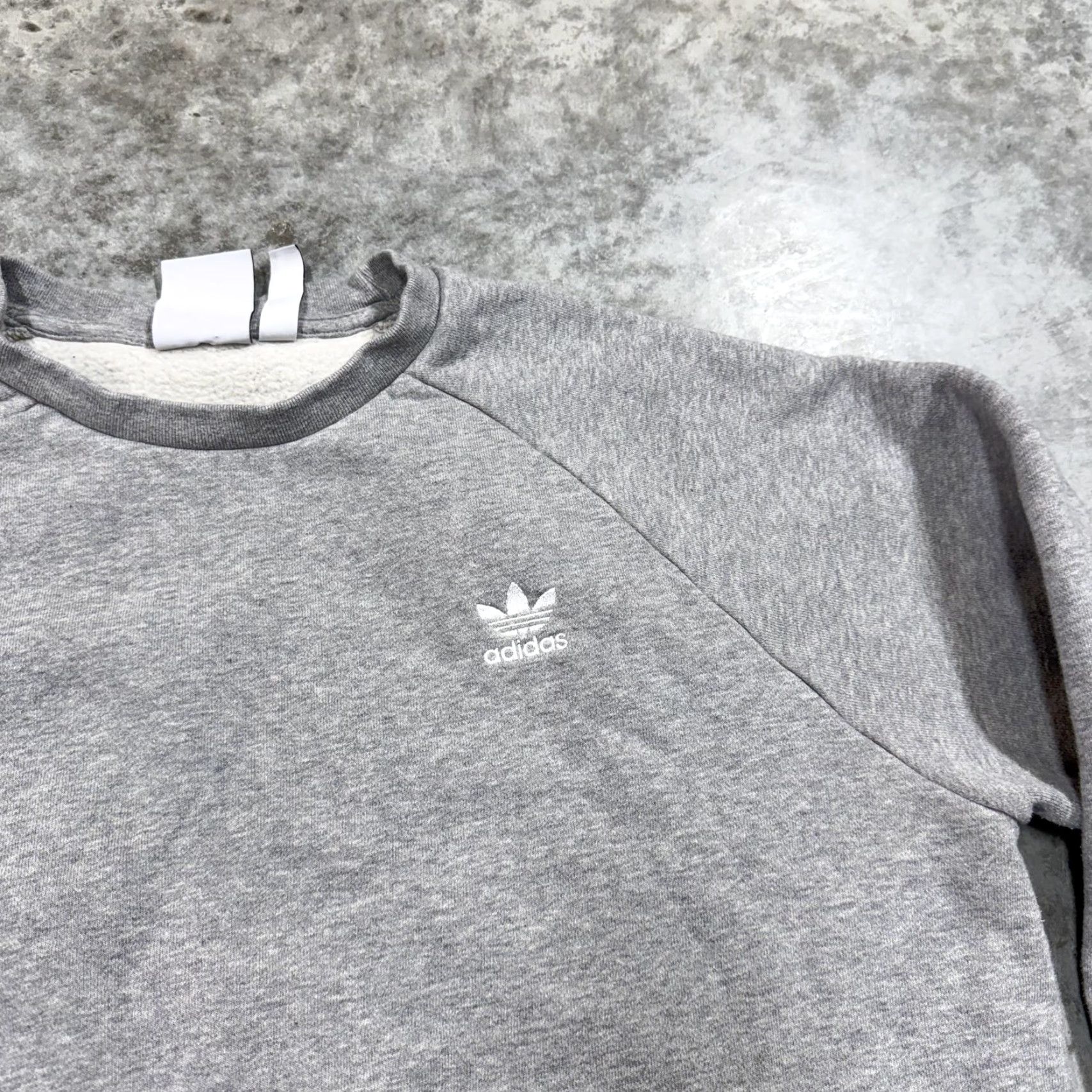Adidas Adidas Sweatshirt Mens Large Gray Fleece Lined Crewneck Trefoil Logo Pullover Size US L / EU 52-54 / 3 - 3 Thumbnail