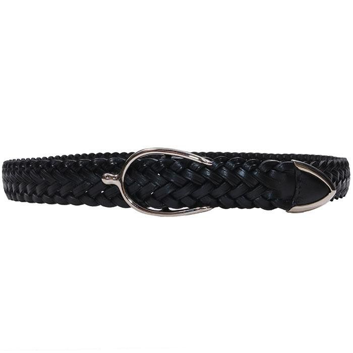 Other Chambord Sellier "Catus" Braided Leather Belt – Black Size 32 - 5 Thumbnail