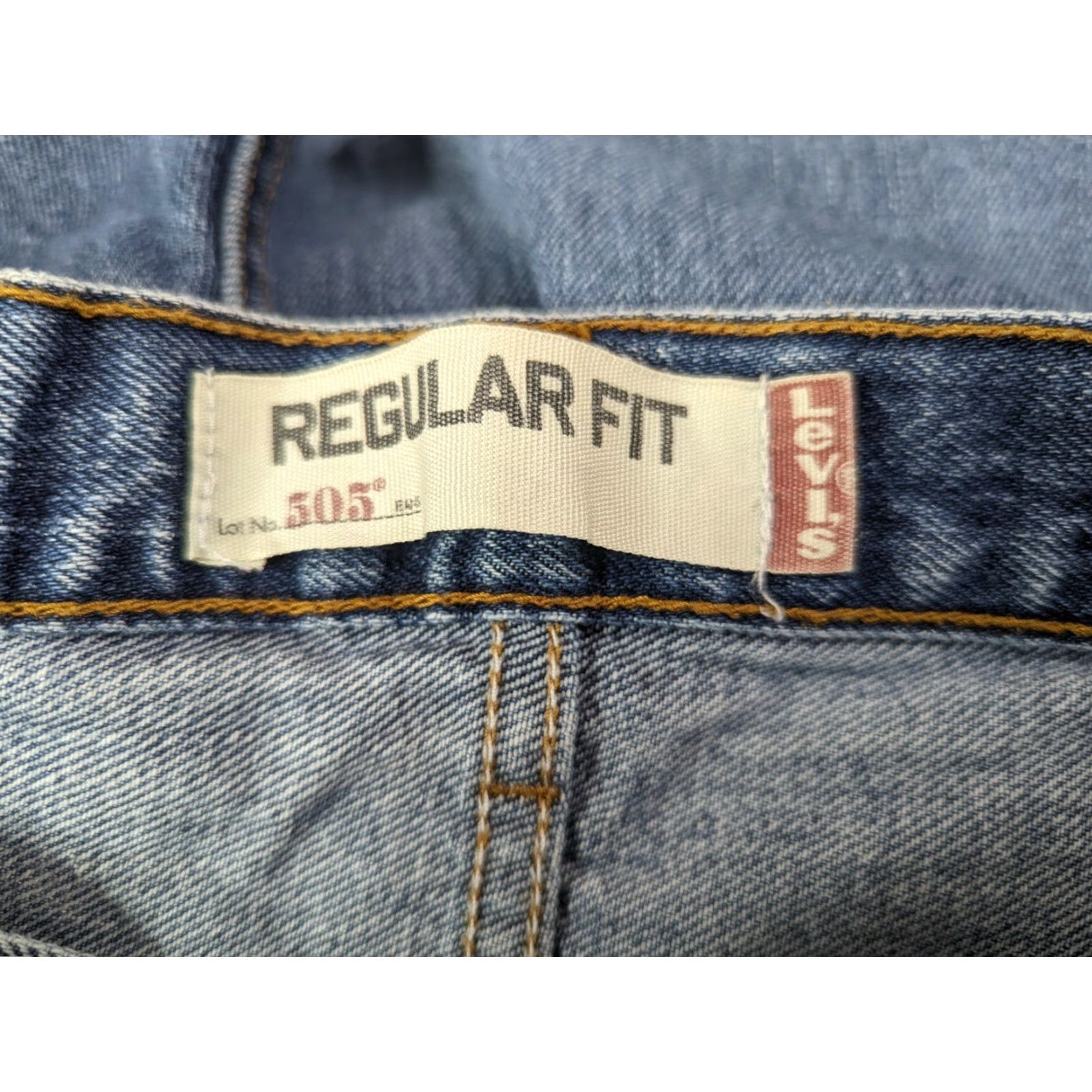 Levi's Levi's 505 Mens Jeans 42x30 Straight Leg Regular Fit Blue Denim M3J Size US 42 / EU 58 - 3 Thumbnail