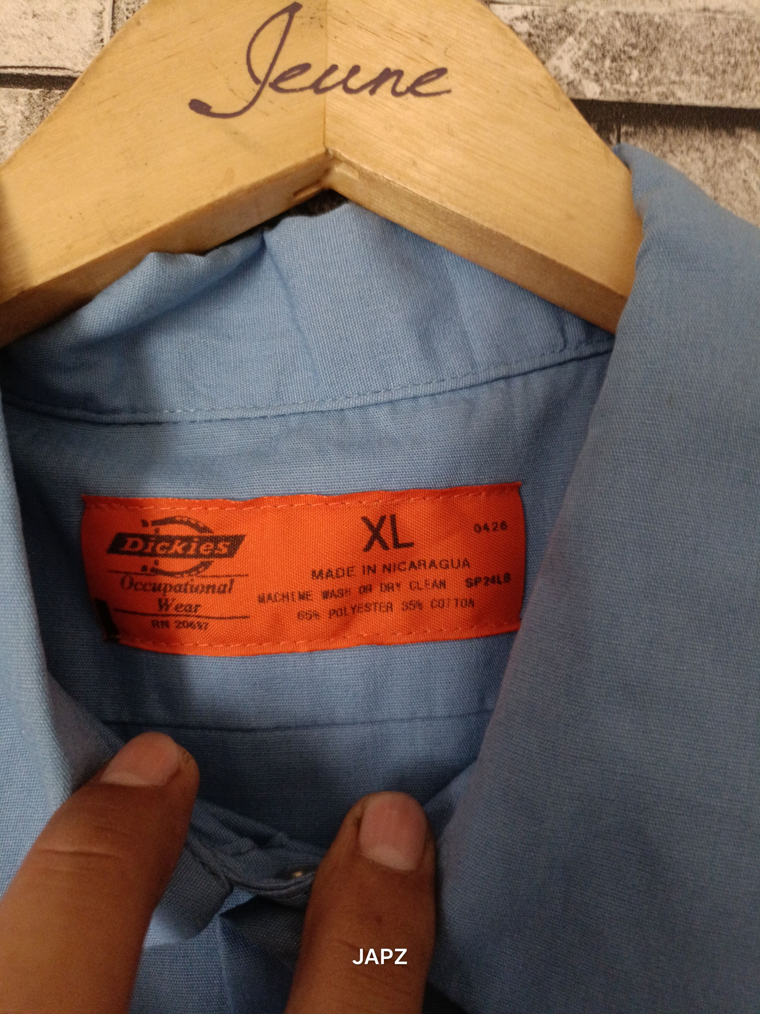 Dickies Vintage Dickies orange tab xs-650 garage USA work shirt Size US XL / EU 56 / 4 - 5 Thumbnail