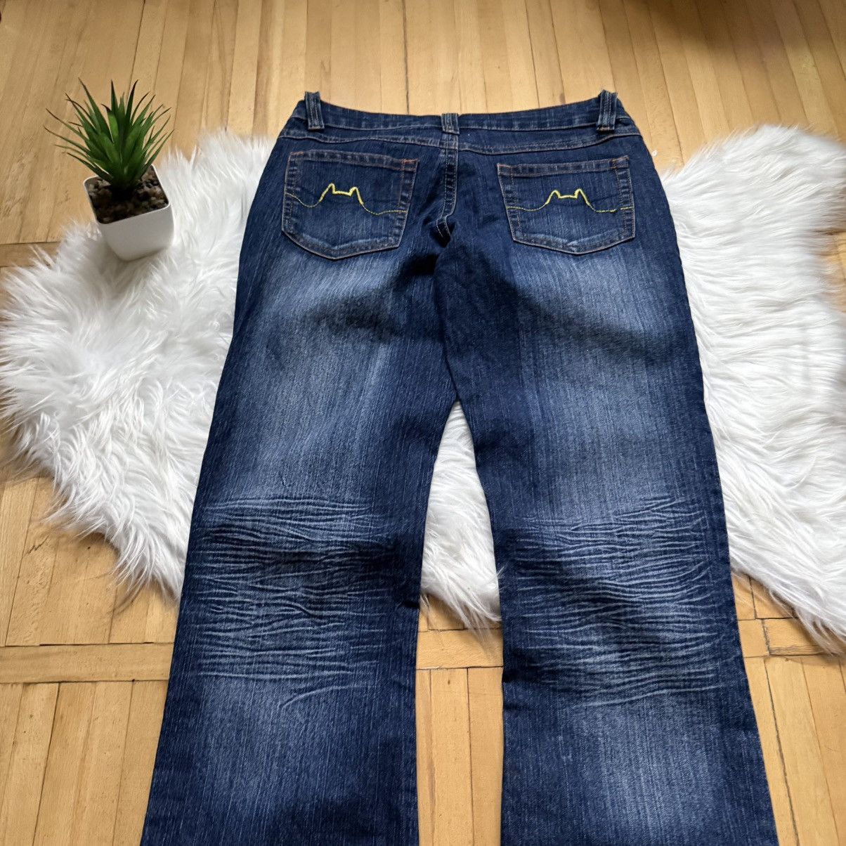 If Six Was Nine 📌 Vintage Y2K Washed Flared Low Rise If 6 Was 9 LGB Jeans Size 34" / US 12 / IT 48 - 12 Thumbnail