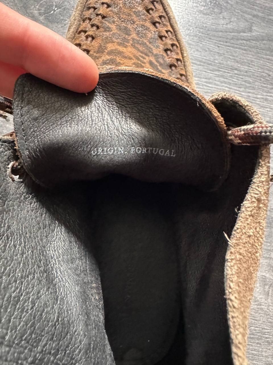 Allsaints AllSaints Moth Leather Suede Boot Taupe Animal Print Size US 11 / EU 44 - 7 Thumbnail