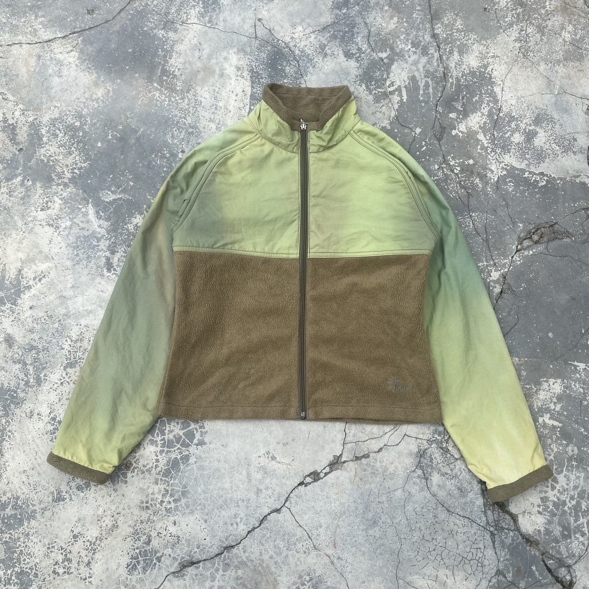 Stussy Vintage STUSSY OUTDOOR Sun Faded Fleece jacket Size US S / EU 44-46 / 1 - 2 Thumbnail