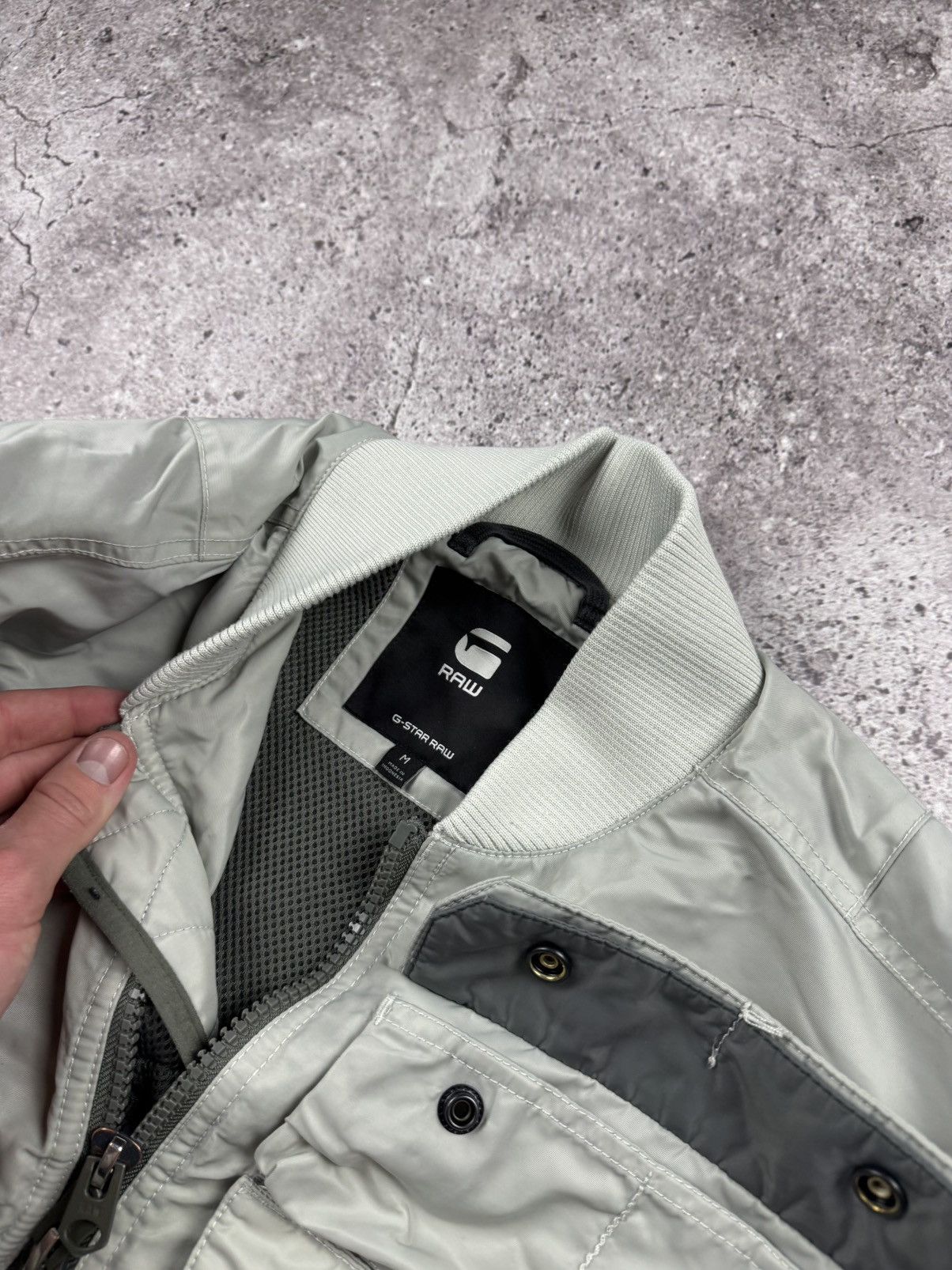 G-Star G-Star E Harness Windbreaker Stripped Multipocket Bomber Size US M / EU 48-50 / 2 - 10 Thumbnail