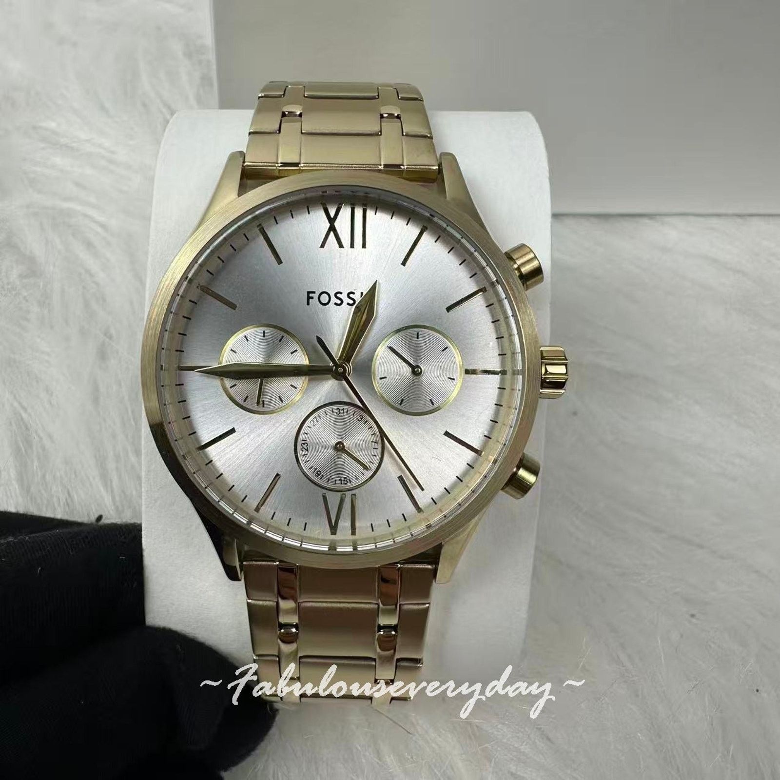 Fossil FOSSIL Fenmore Multifunction Gold-Tone Stainless Steel Watch Size ONE SIZE - 3 Thumbnail