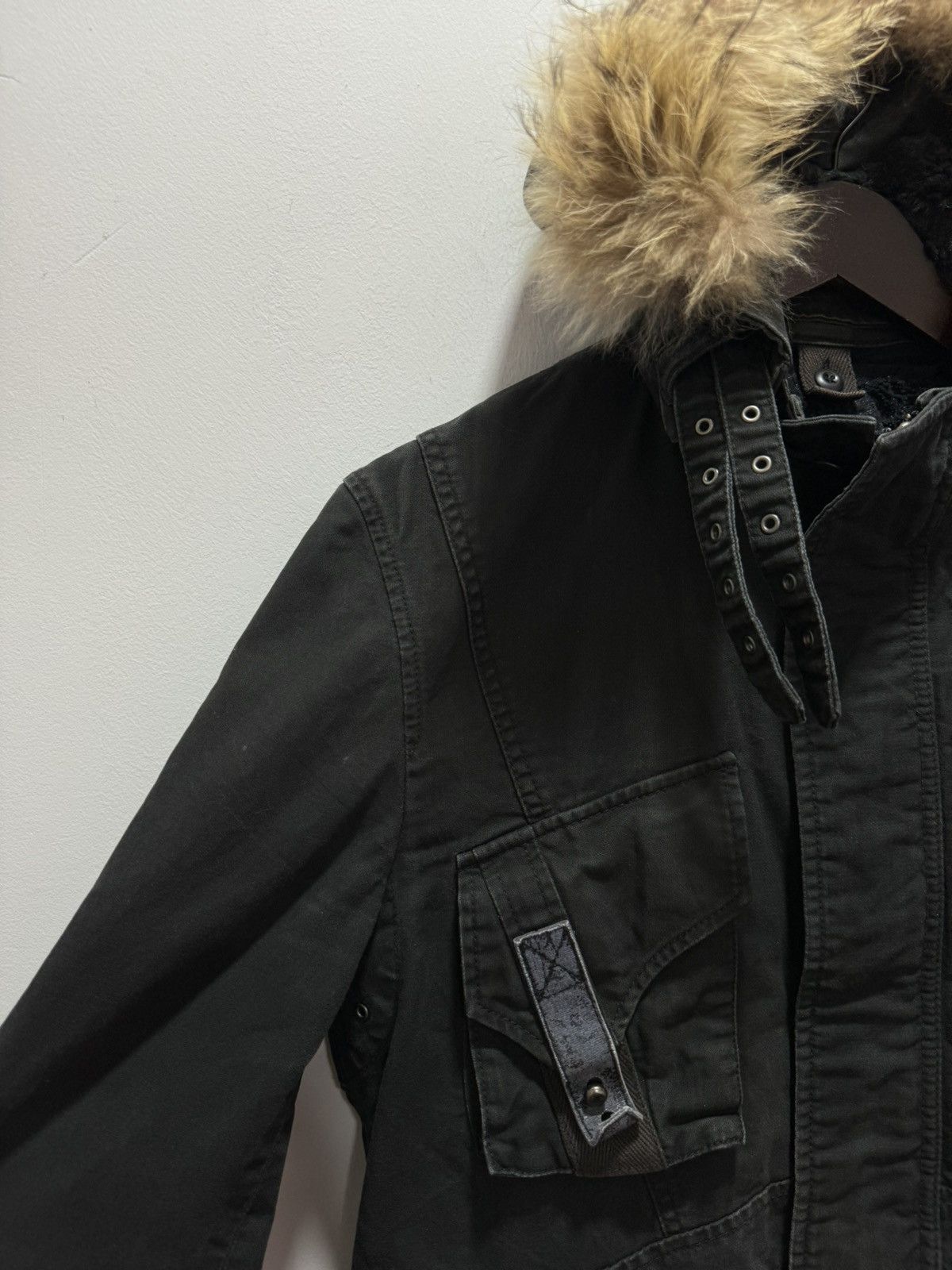 Vintage VINTAGE PPFM LGB STYLE FUR HOODIE JACKET Size M / US 6-8 / IT 42-44 - 4 Thumbnail